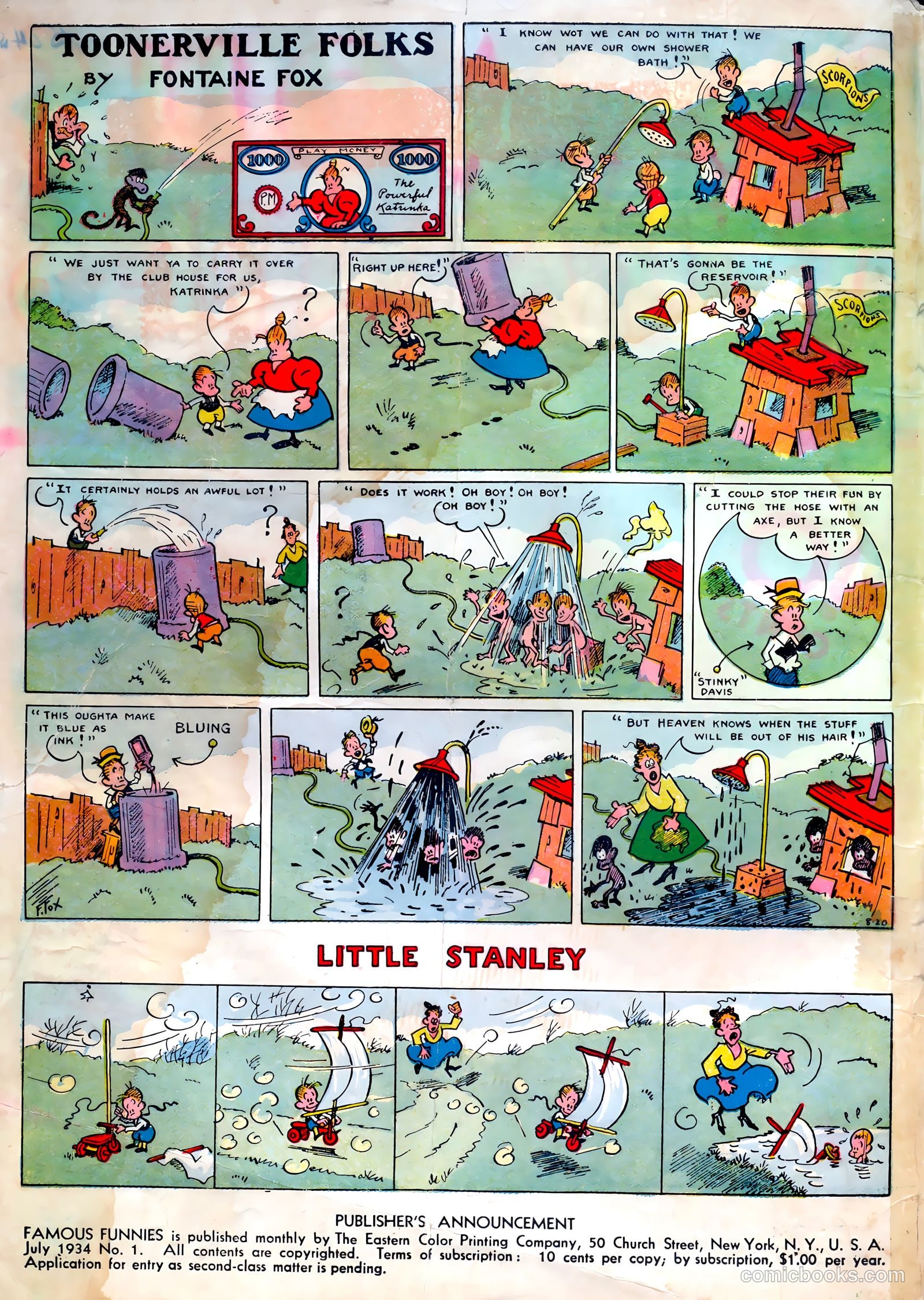 Famous Funnies #1 (1934, The Eastern Color Printing Company) — page 2 of 68