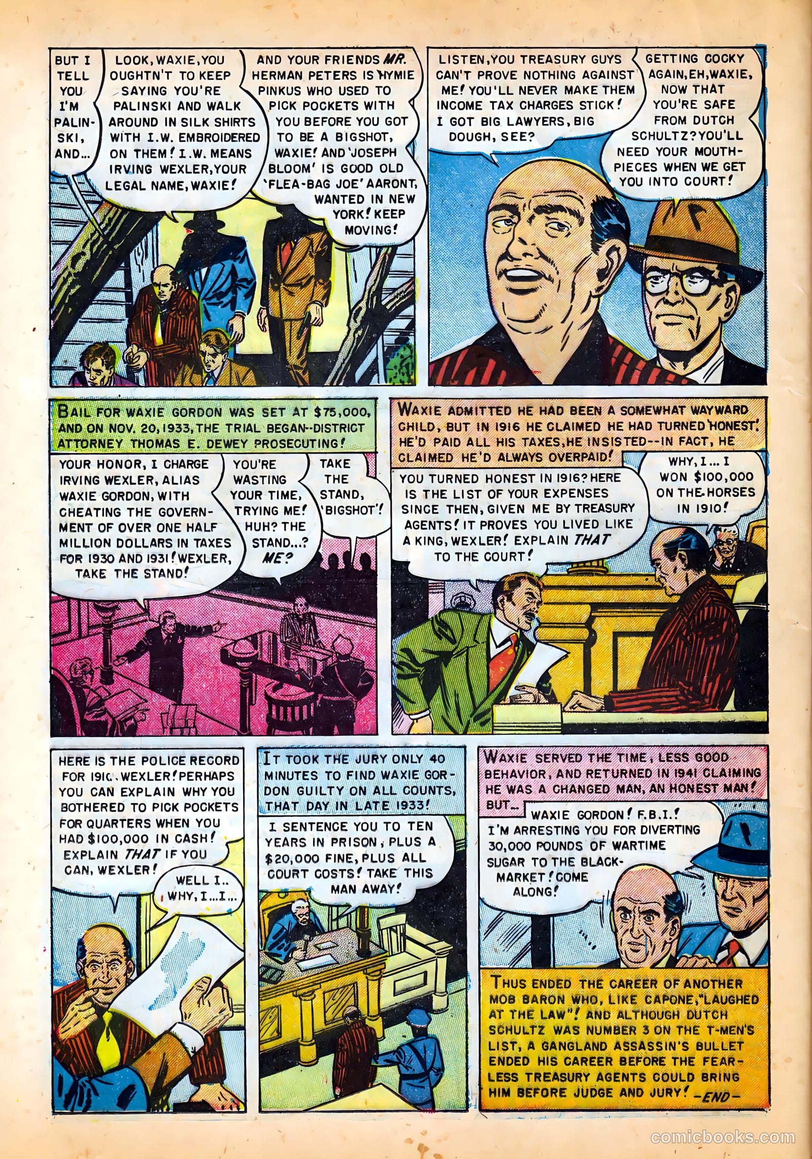 Famous Gangsters #2 (1951) — page 24 of 37