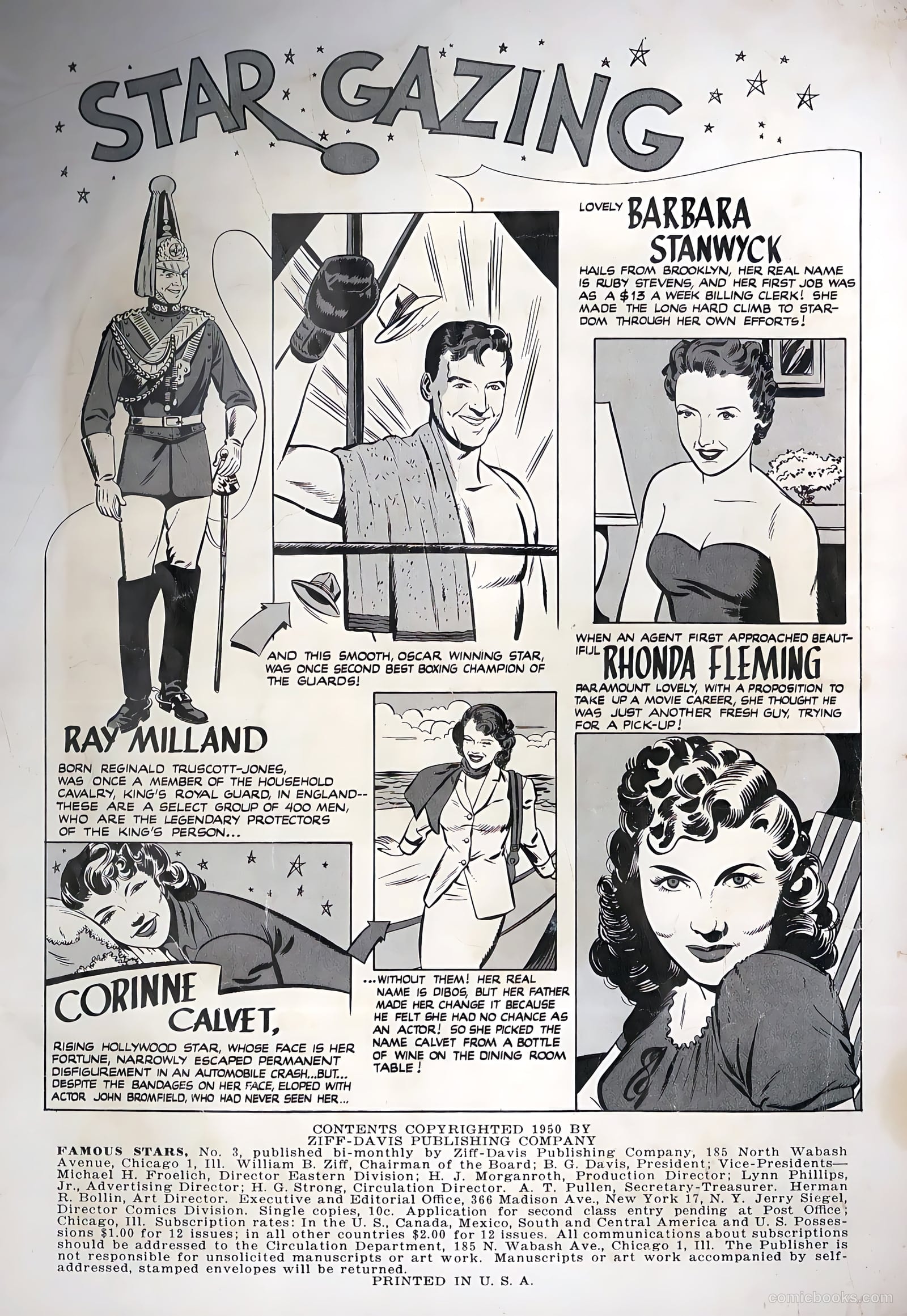 Famous Stars #3 (1950) — page 2