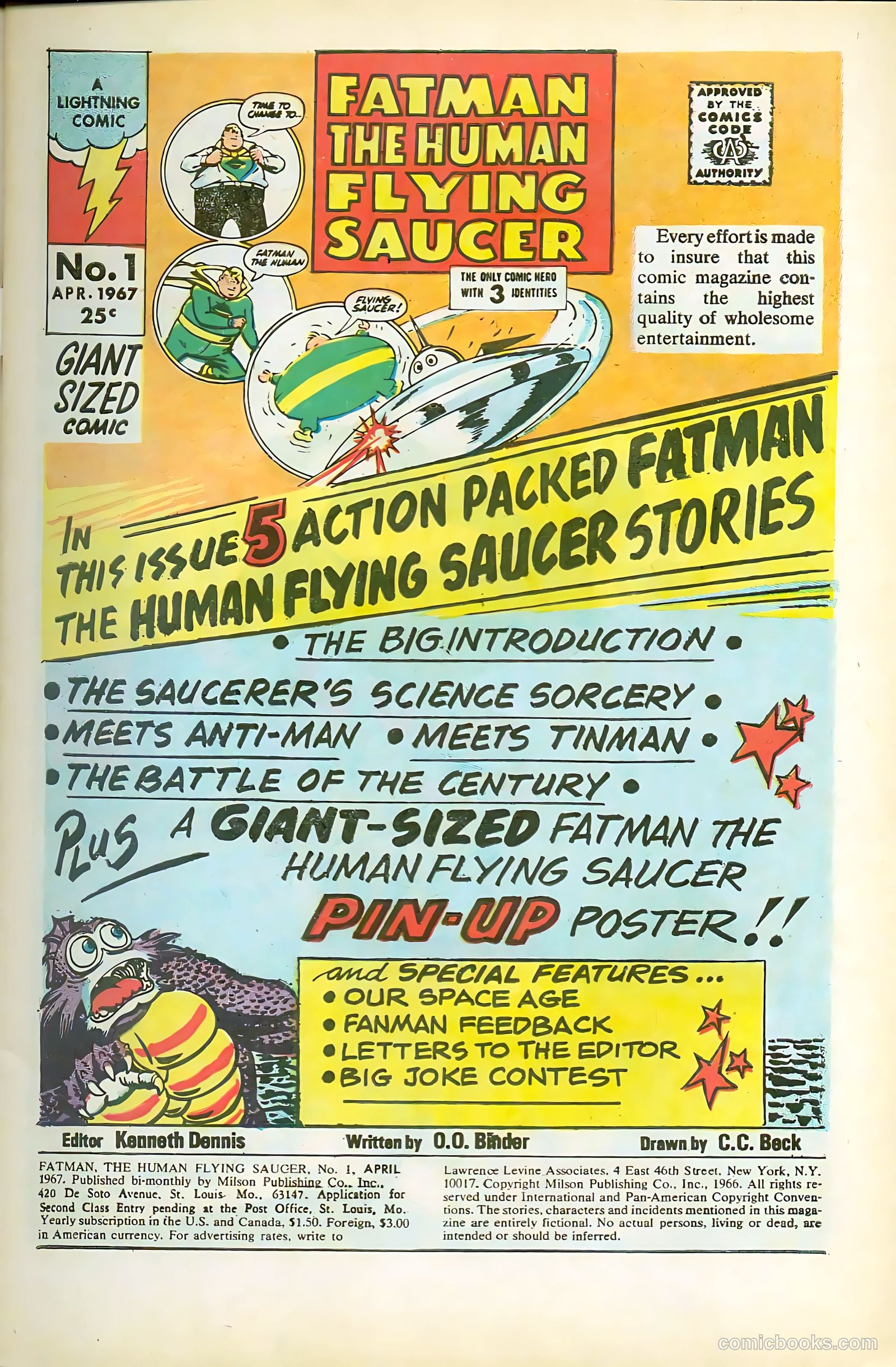 Fatman the Human Flying Saucer #1 (1967) — page 3