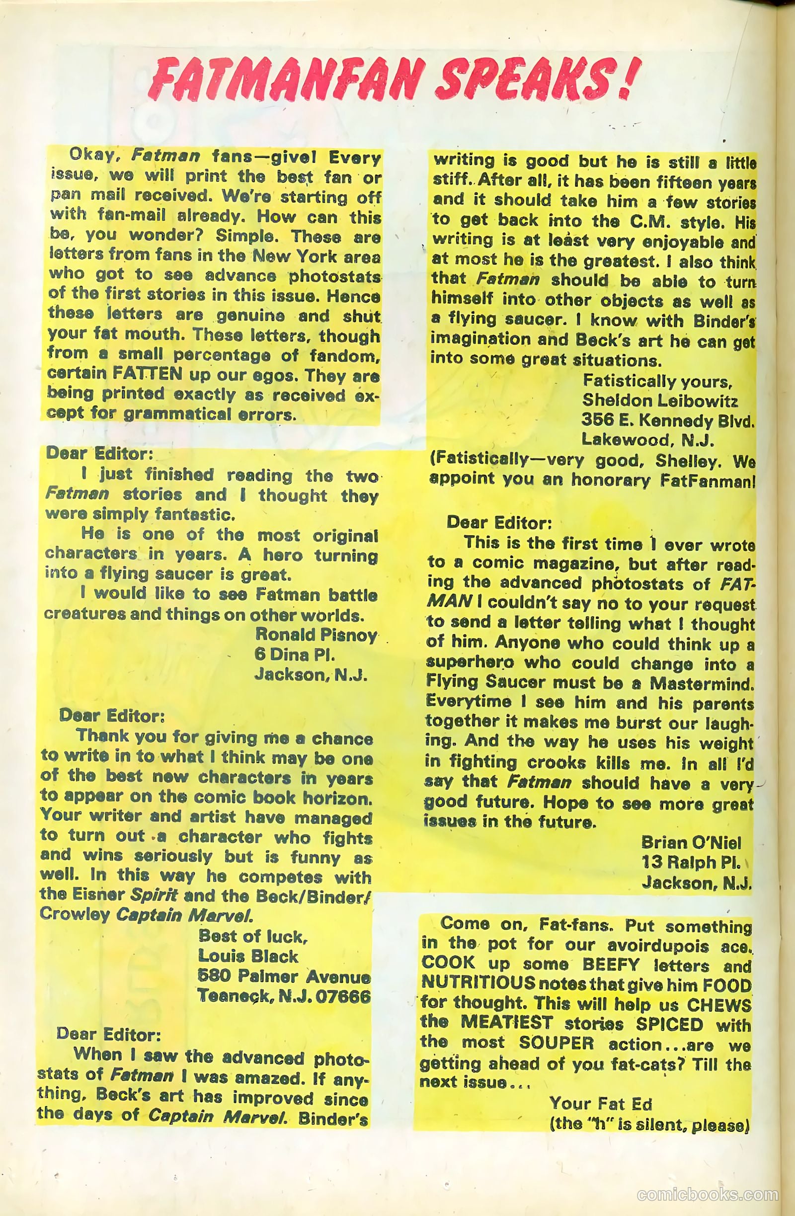 Fatman the Human Flying Saucer #1 (1967) — page 36