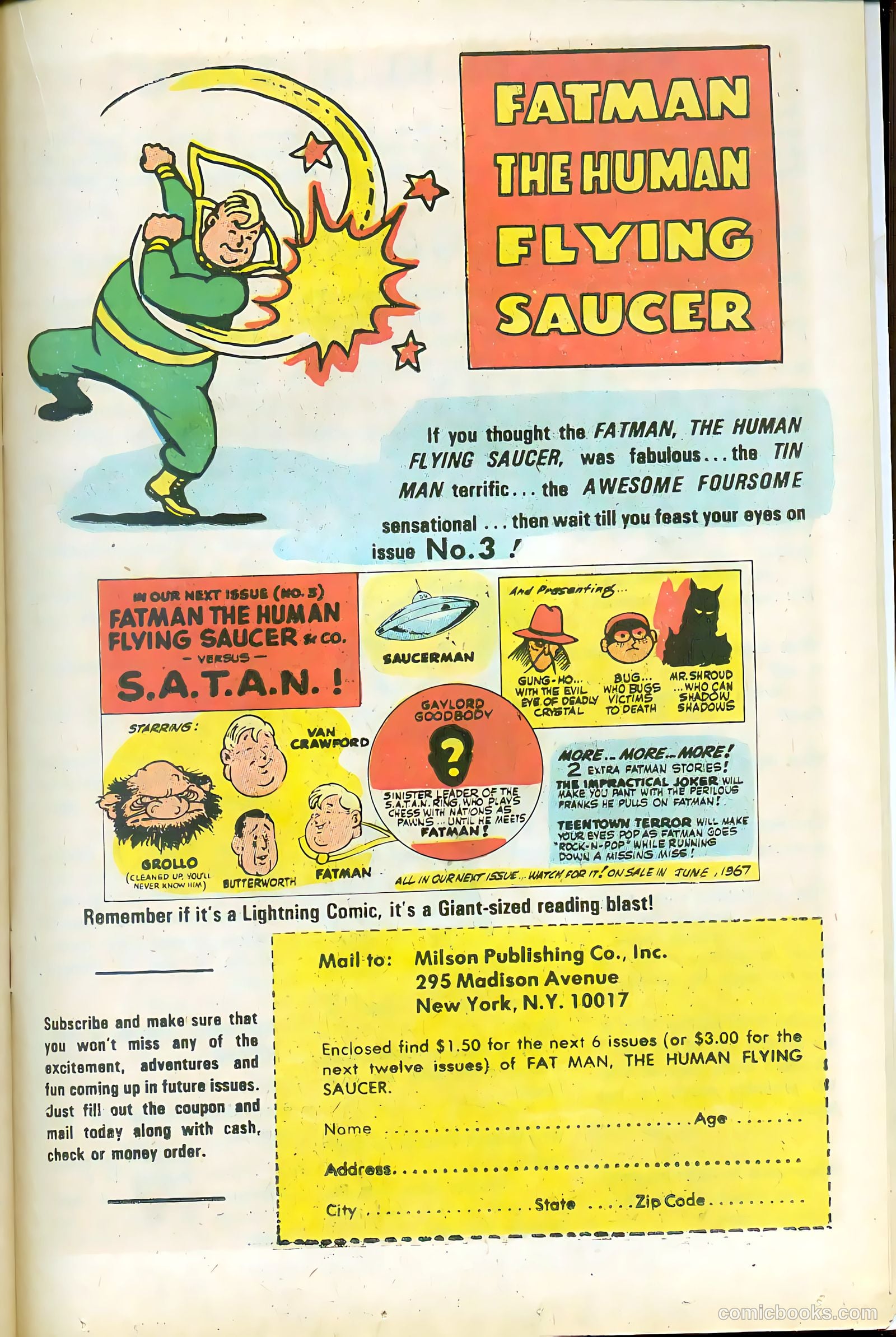 Fatman the Human Flying Saucer #2 (1967) — page 51