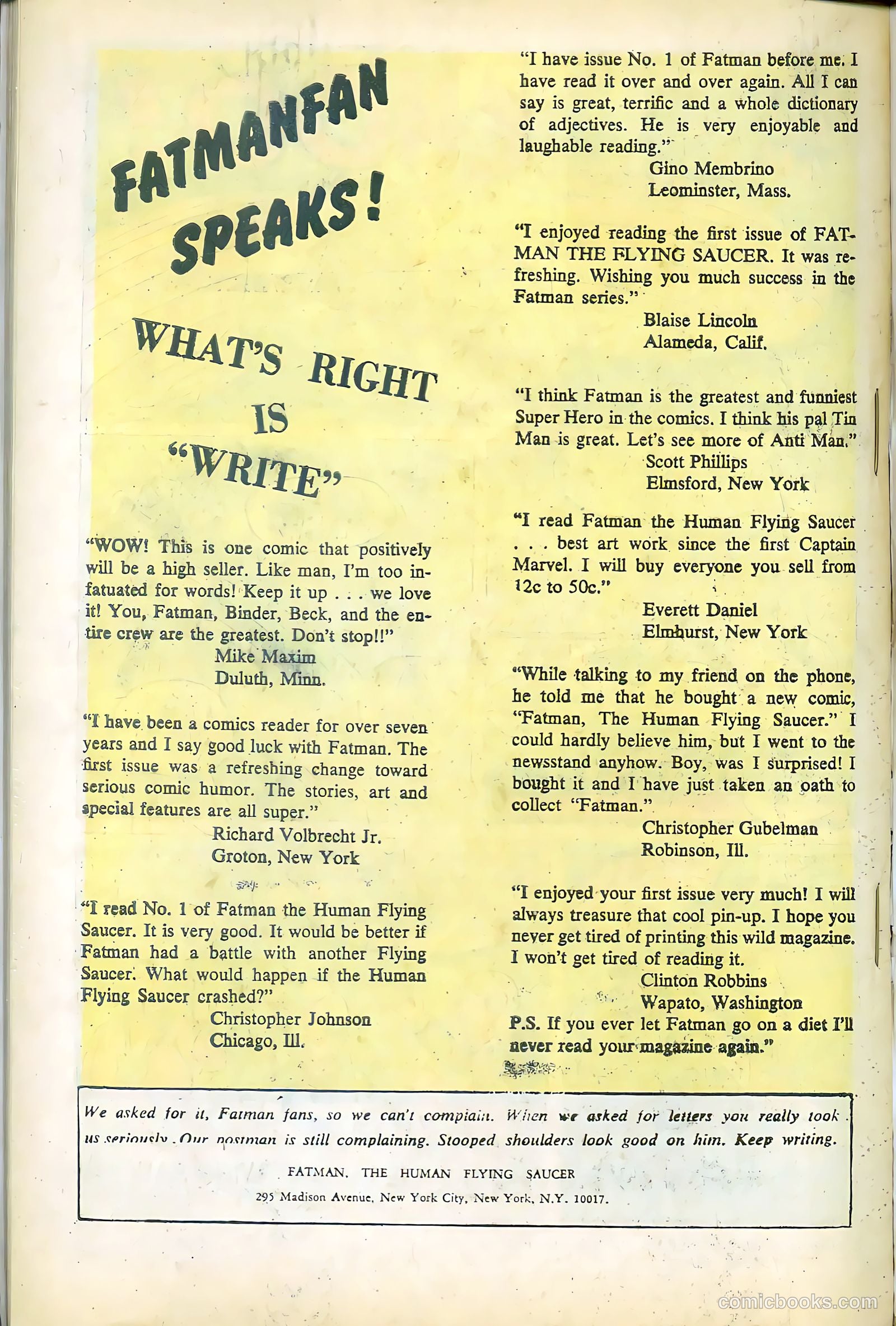 Fatman the Human Flying Saucer #3 (1967) — page 66