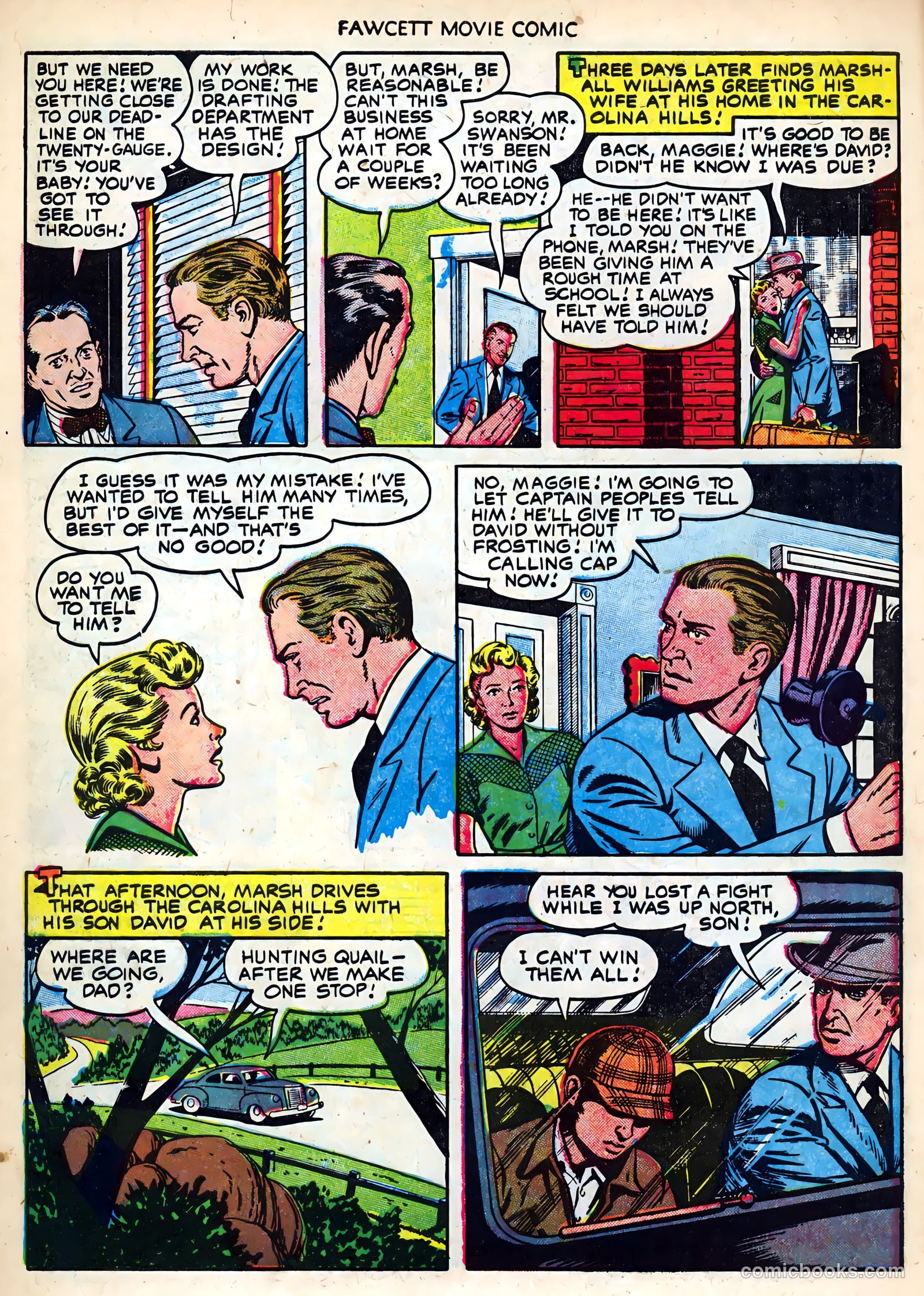 Fawcett Movie Comic #19 (1952) — page 6 of 36