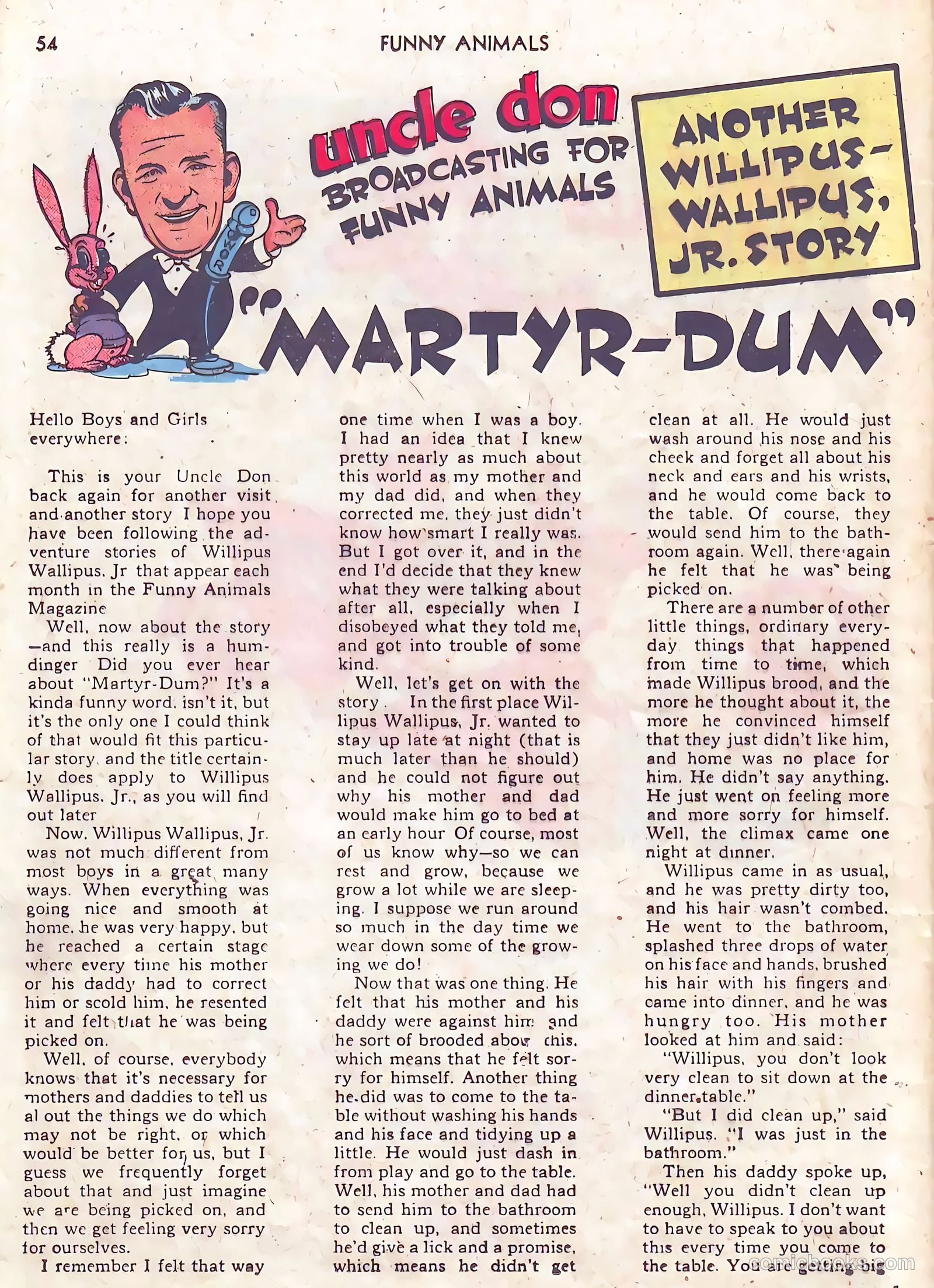 Fawcett's Funny Animals #10 (1943) — page 54