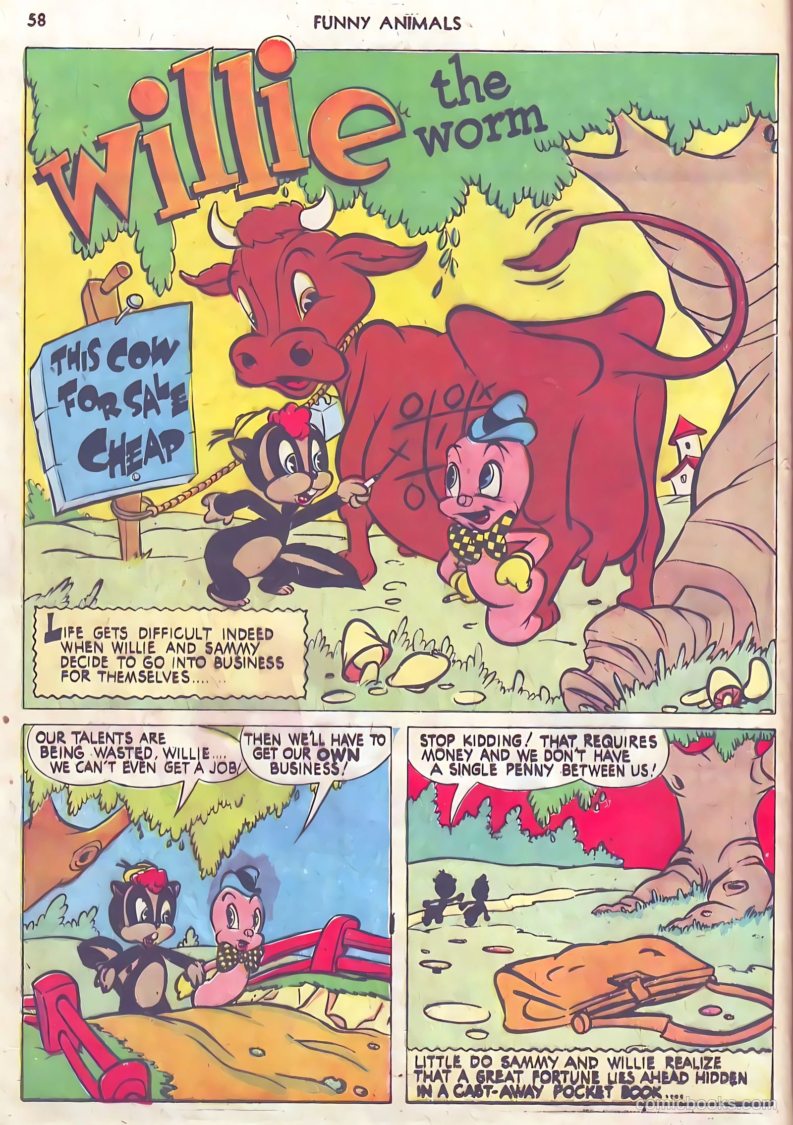 Fawcett's Funny Animals #10 (1943) — page 58