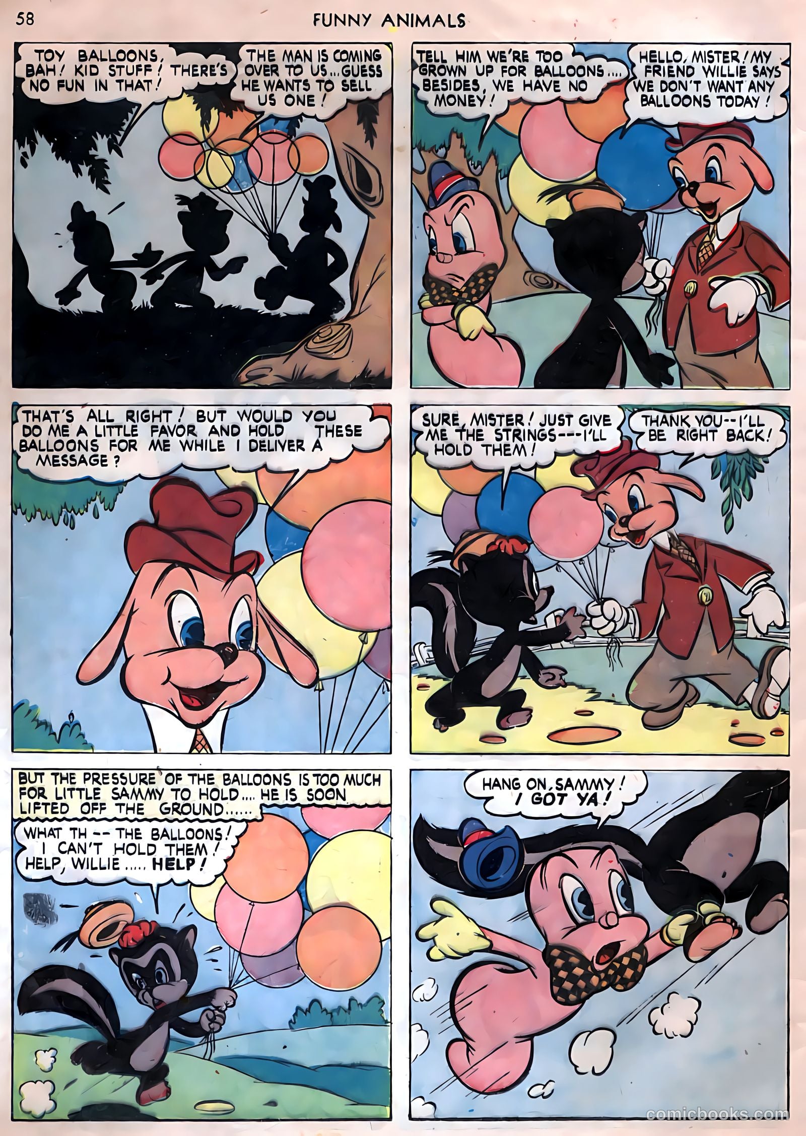 Fawcett's Funny Animals #9 (1943) — page 56