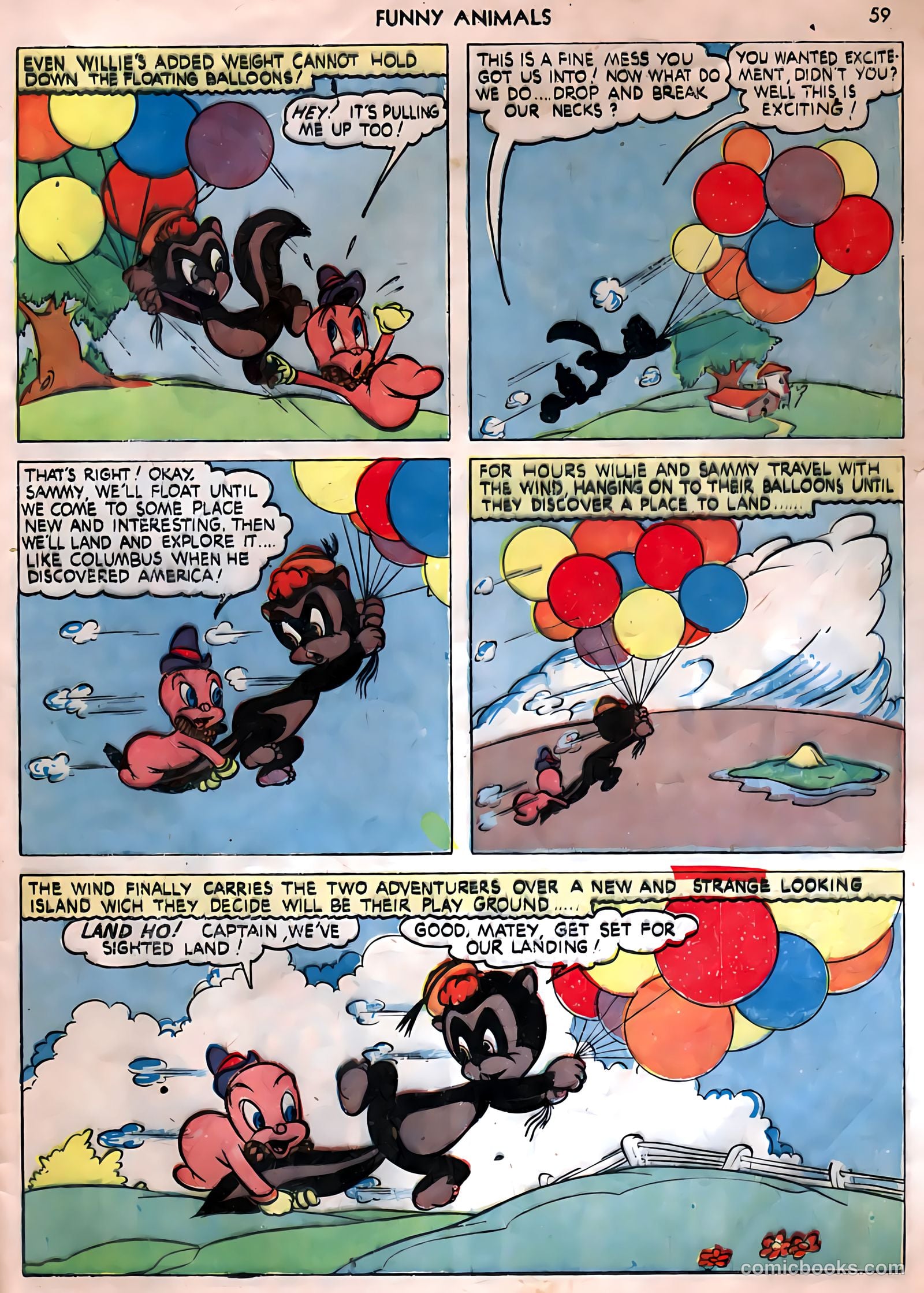 Fawcett's Funny Animals #9 (1943) — page 57