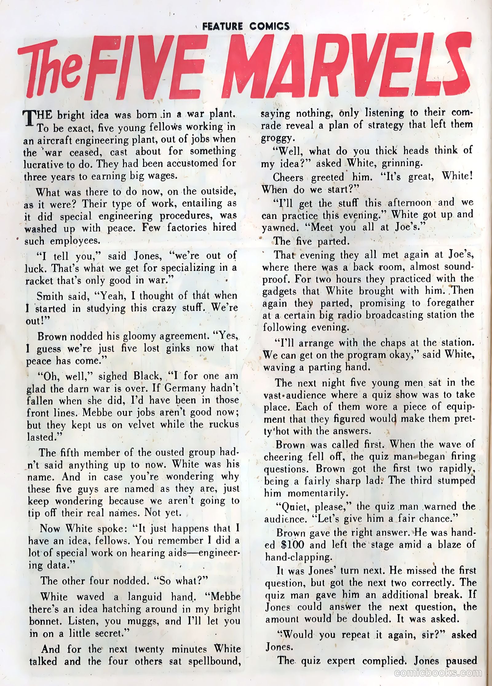 Feature Comics #110 (1947) — page 36 of 52