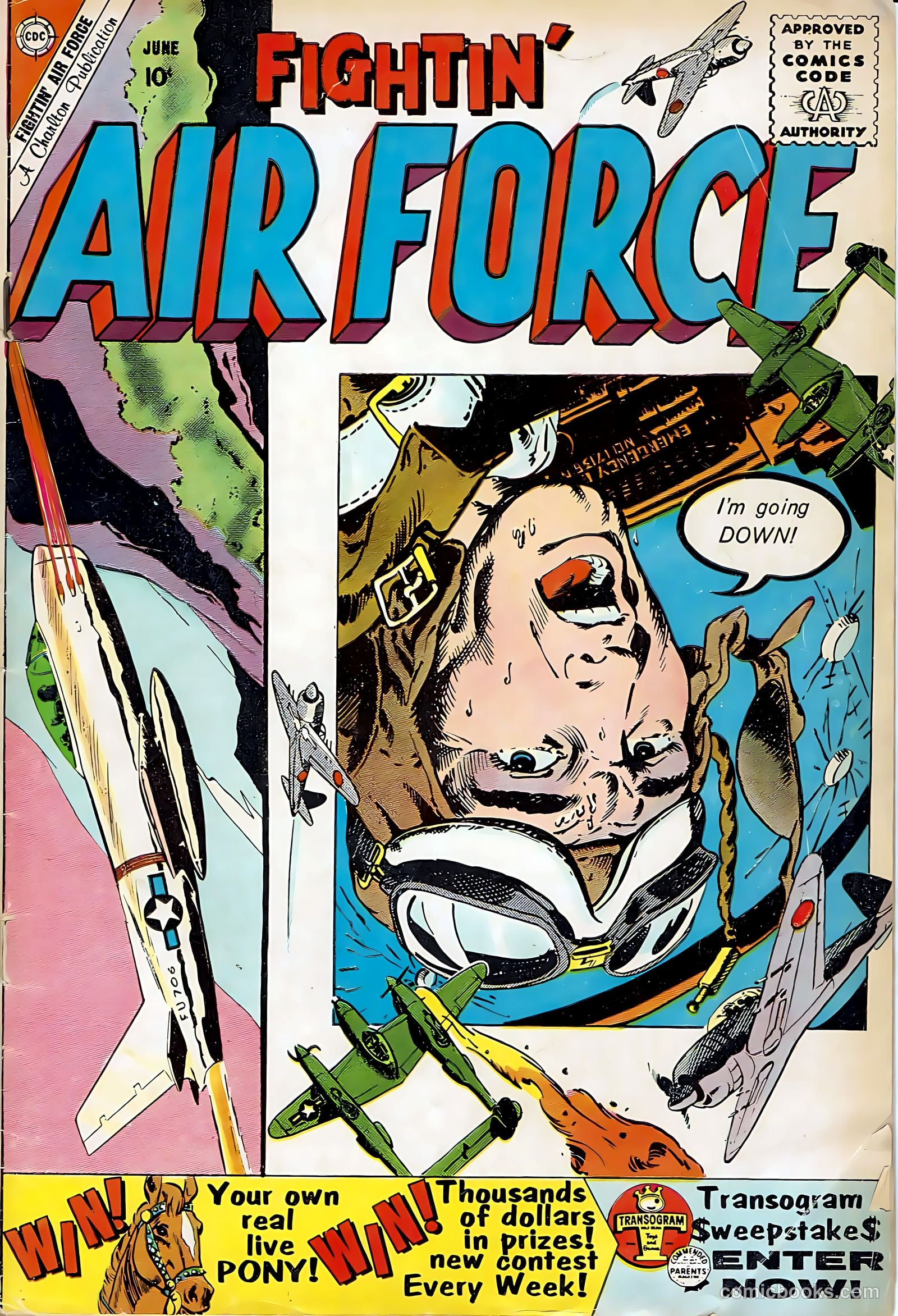 Fightin' Air Force #21 cover
