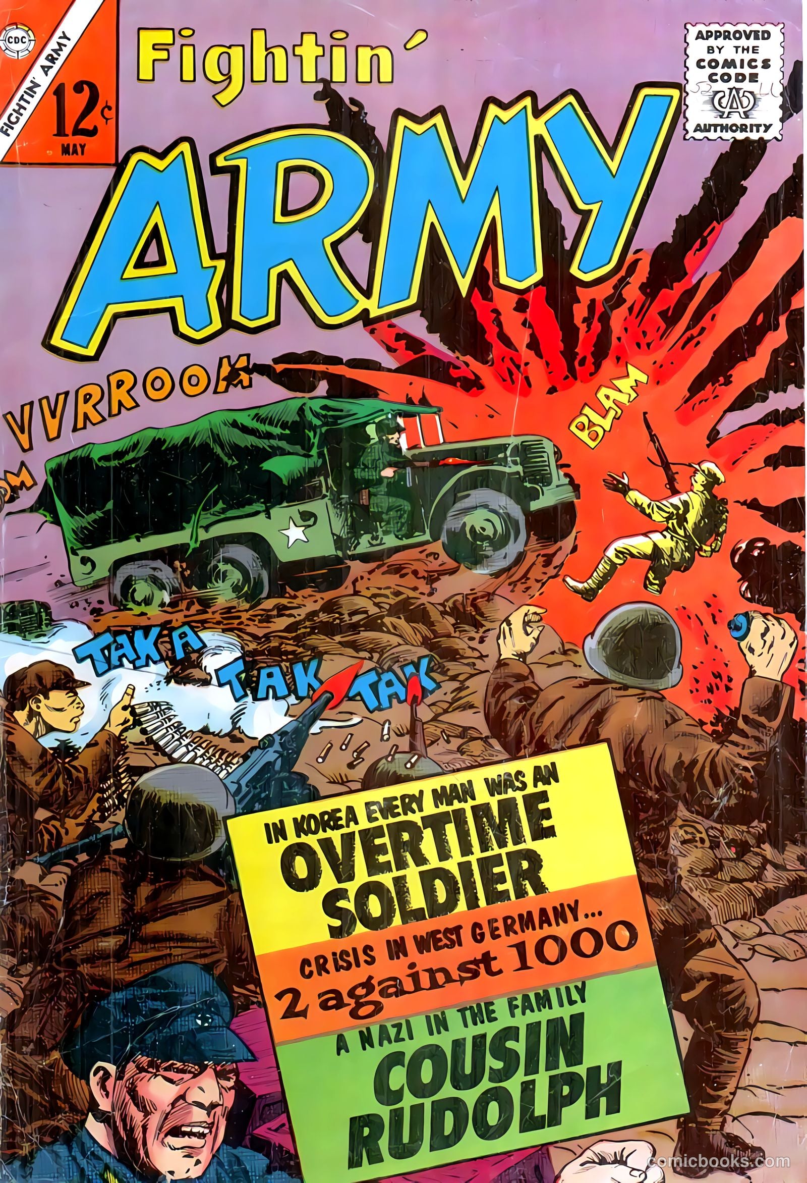 Fightin' Army #52 cover