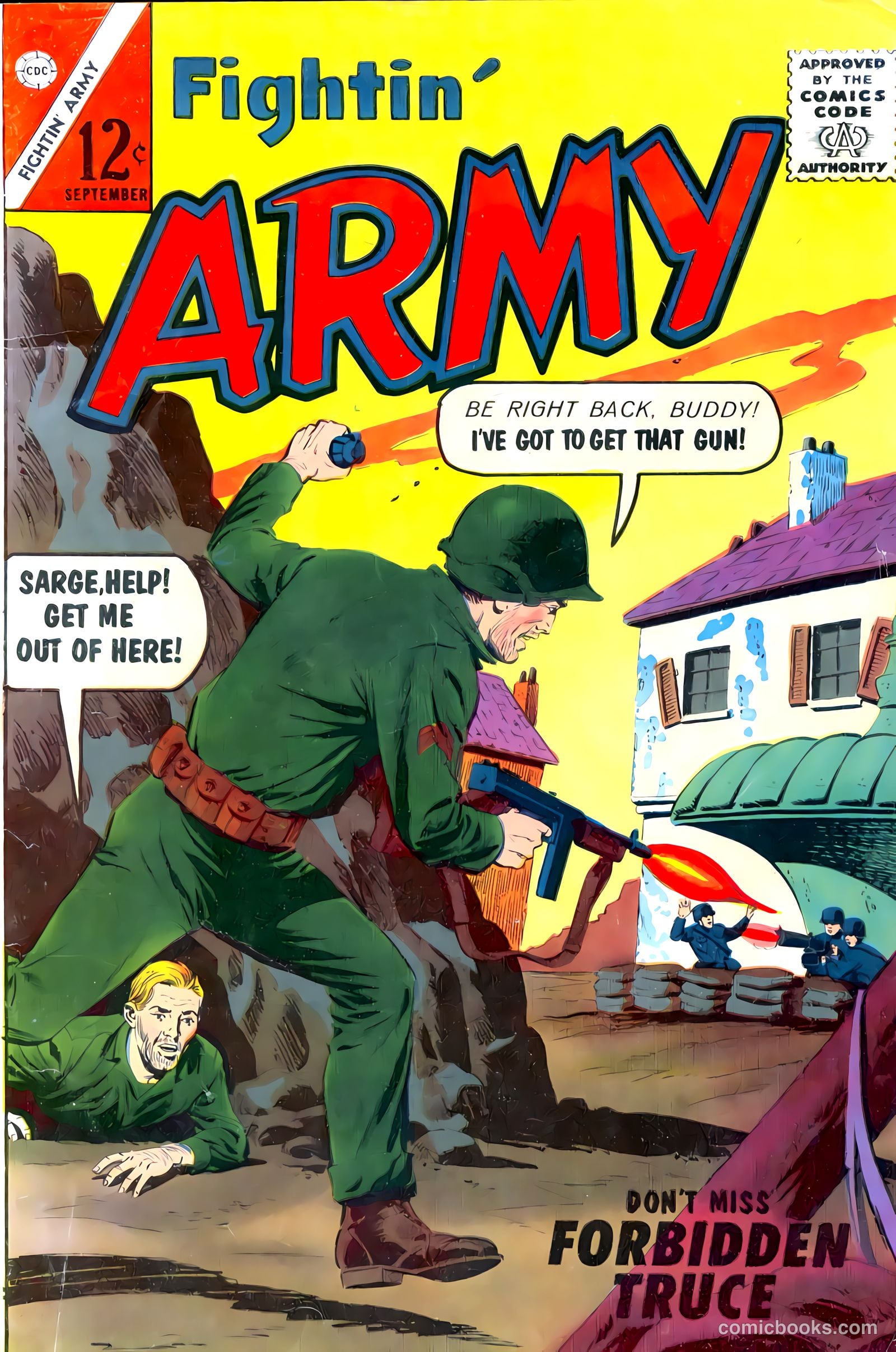 Fightin' Army #54 cover