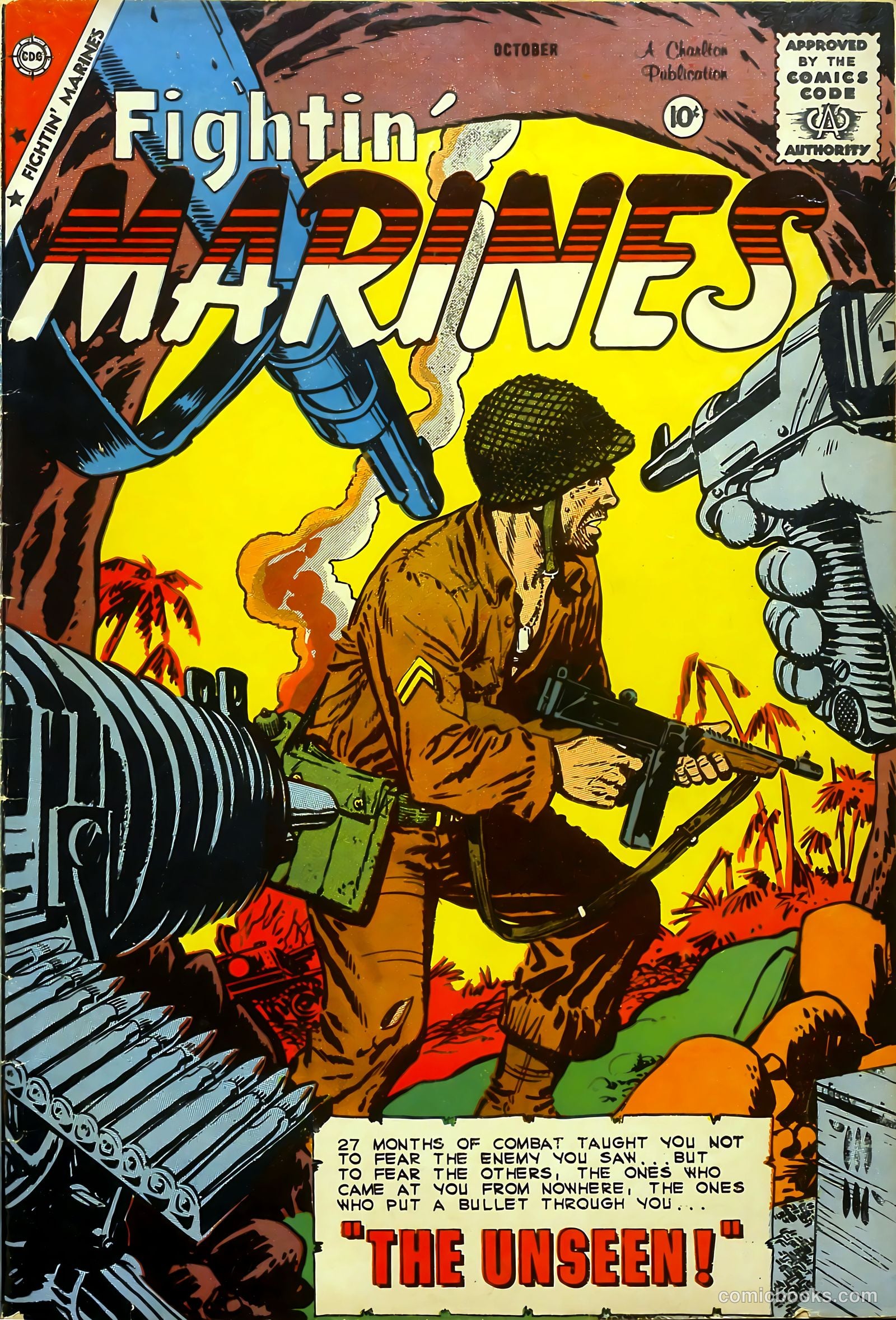 Fightin' Marines #32 cover