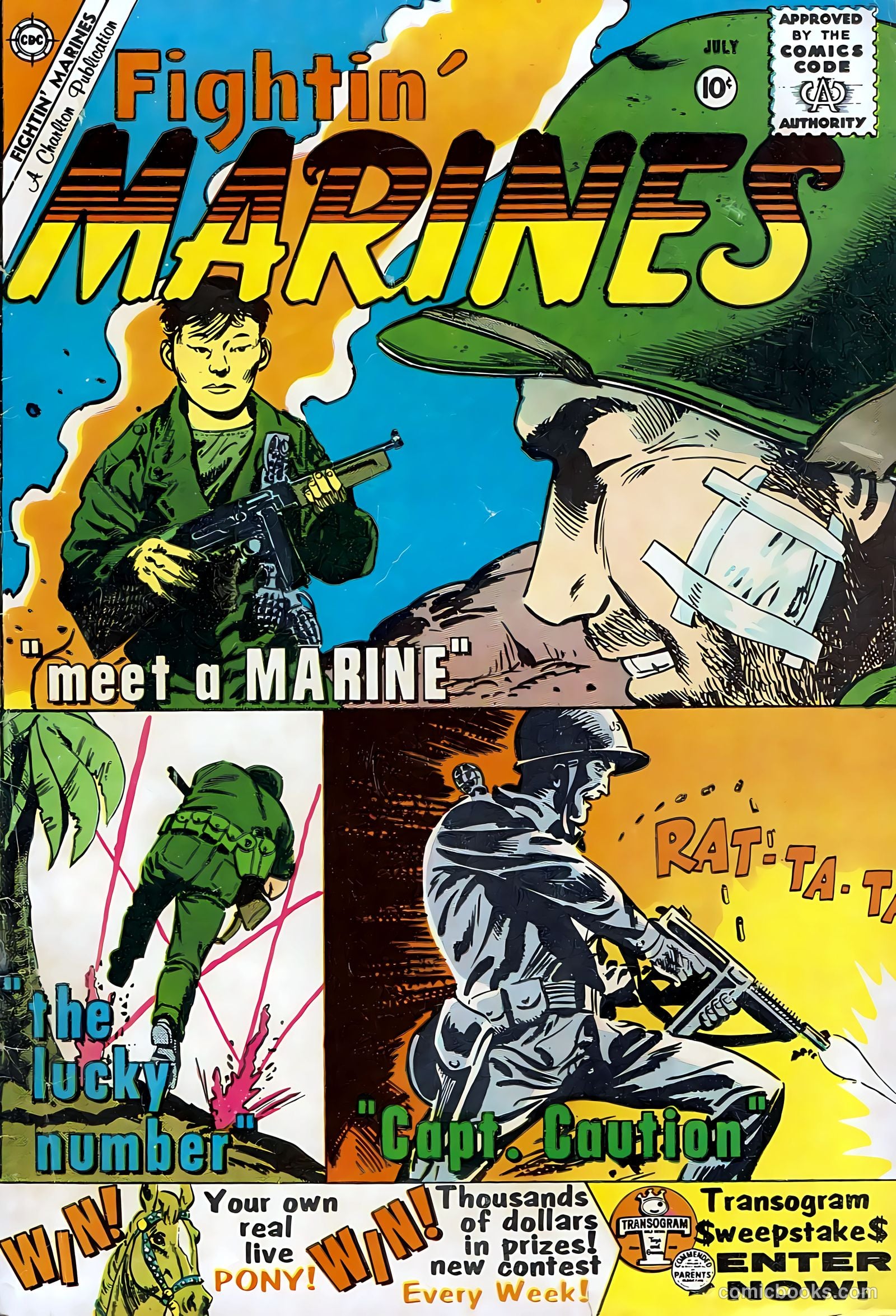 Fightin' Marines #36 cover