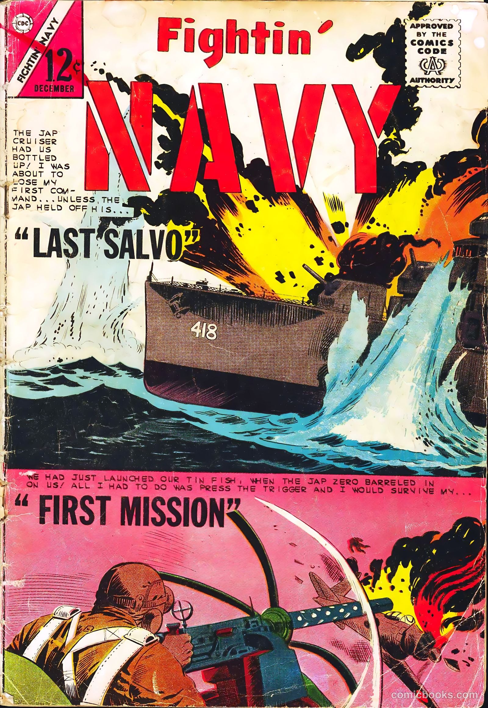 Fightin' Navy #113 (1963) — page 1