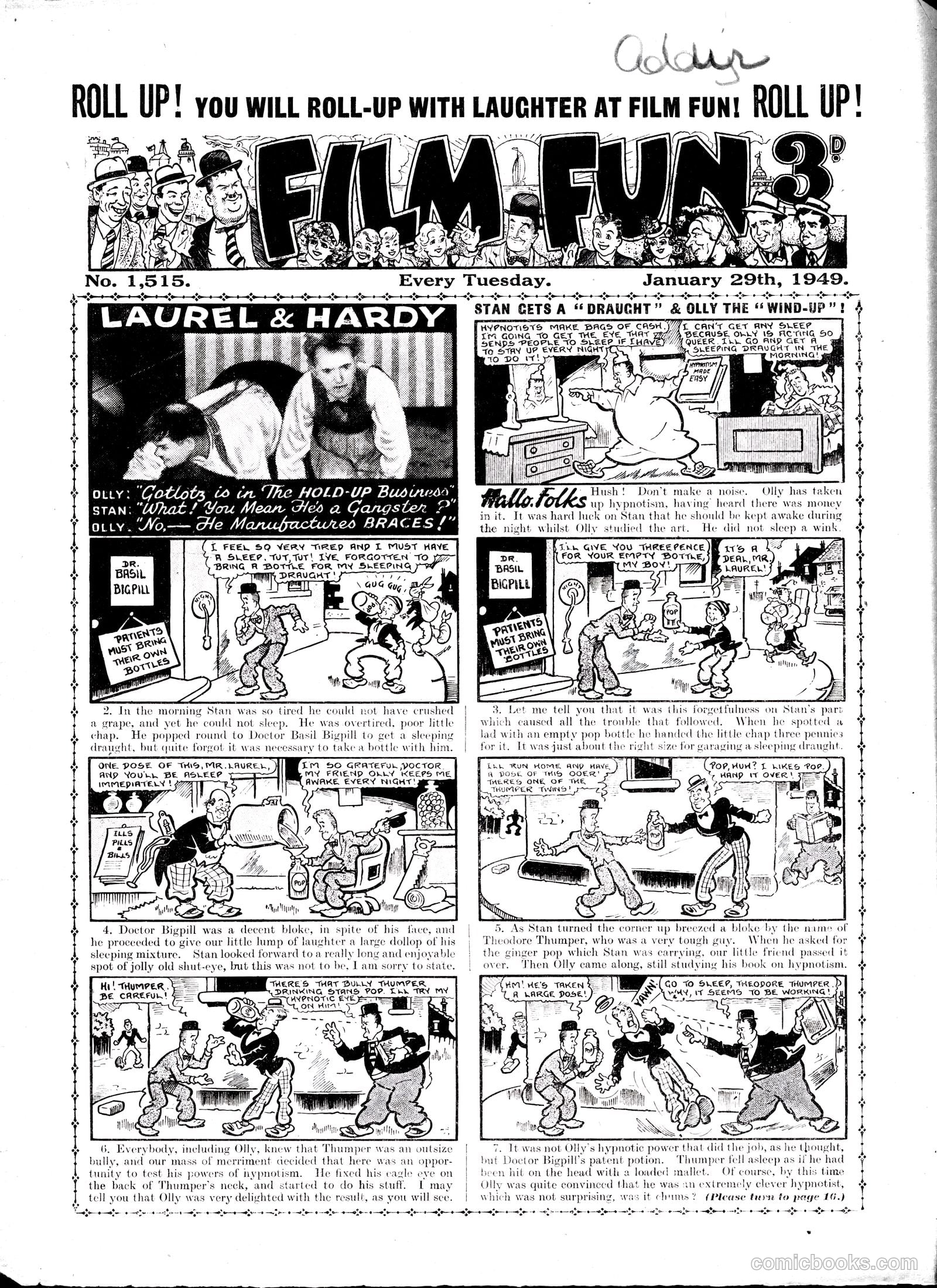 Film Fun #1515 (1949) — page 1 of 15