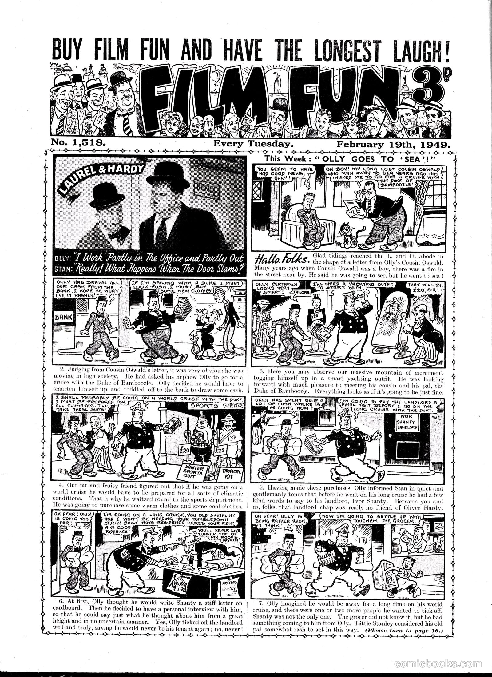 Film Fun #1518 (1949) — page 1 of 15