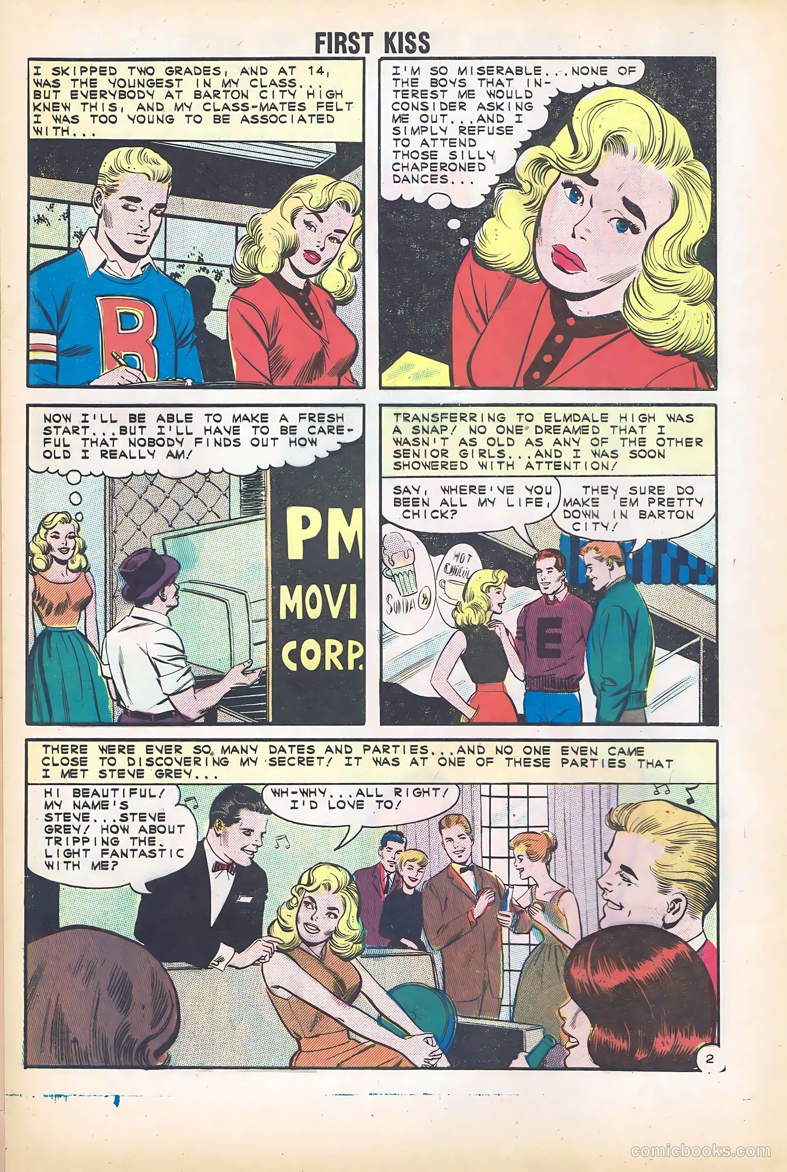 First Kiss #27 (1962) — page 4 of 36