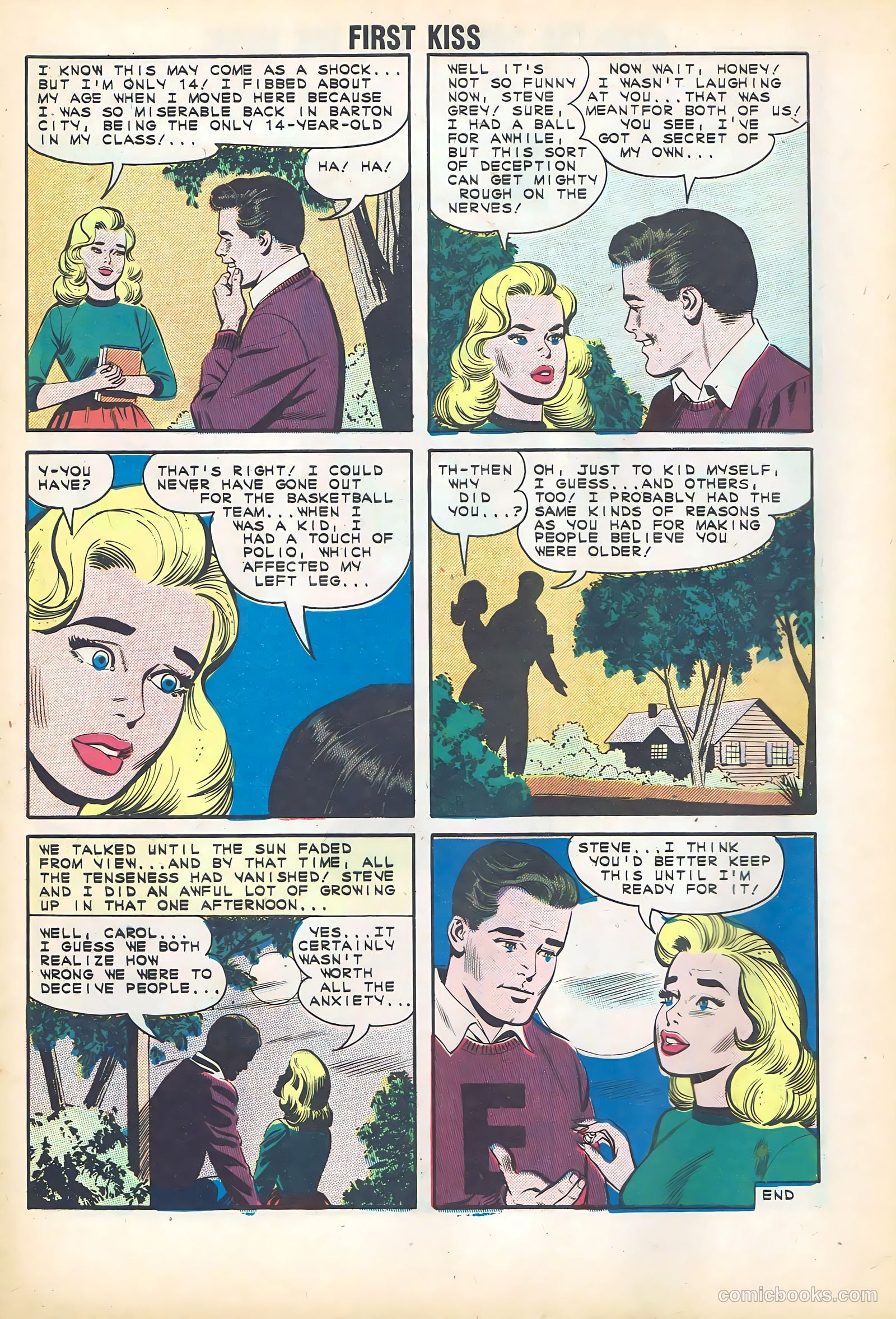 First Kiss #27 (1962) — page 8 of 36