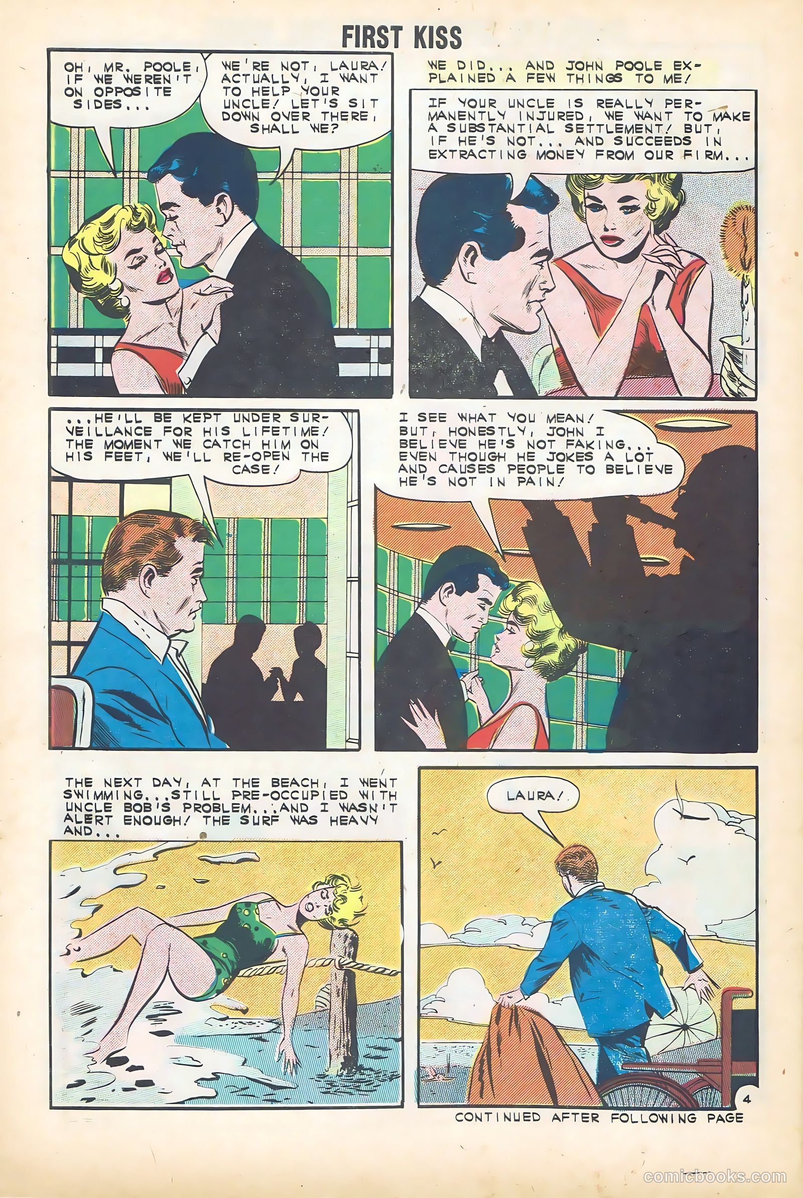 First Kiss #27 (1962) — page 30 of 36
