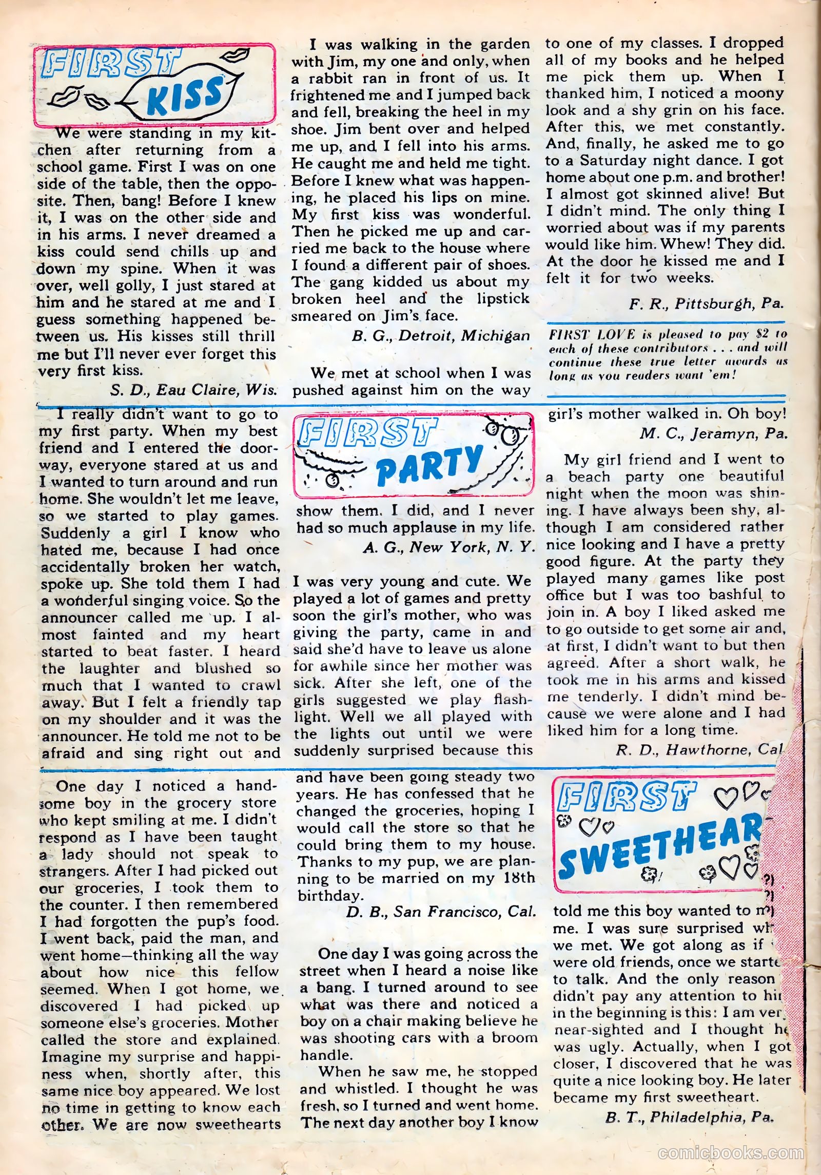First Love Illustrated #3 (1949) — page 34 of 47