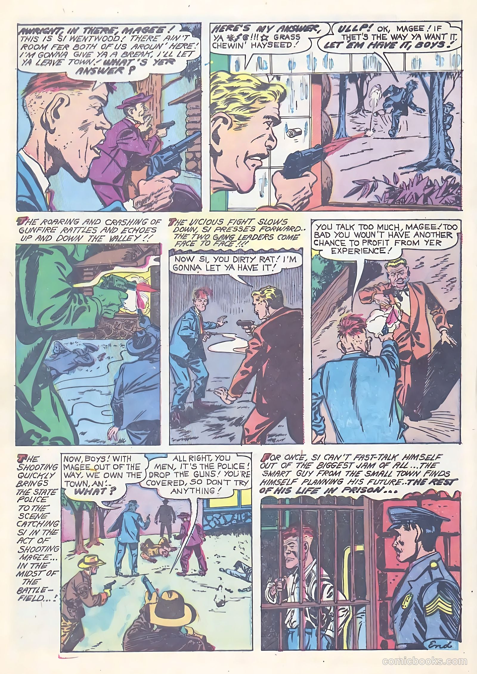 All-Famous Police Cases #14 (1954) — page 8 of 36