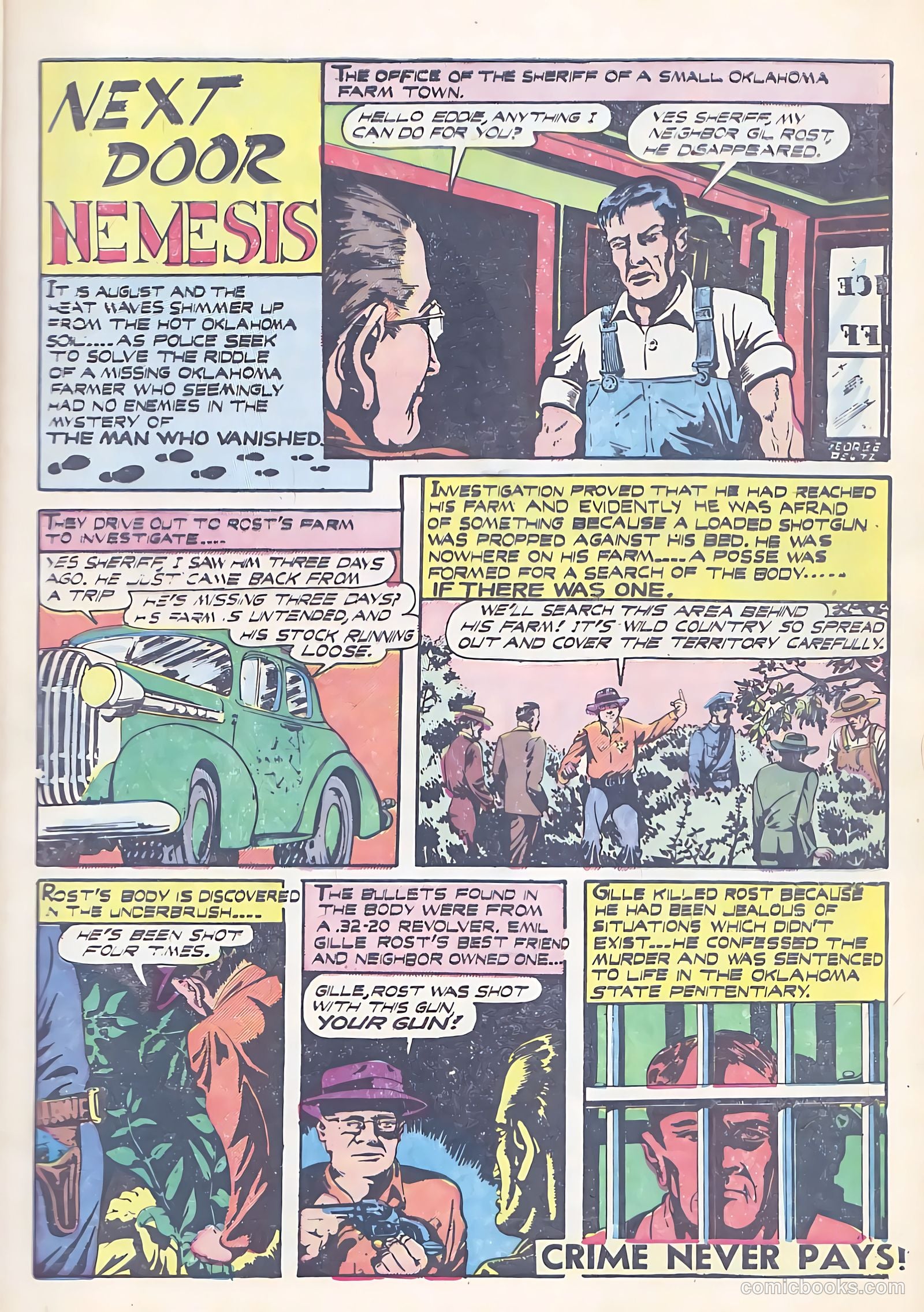 All-Famous Police Cases #14 (1954) — page 9 of 36