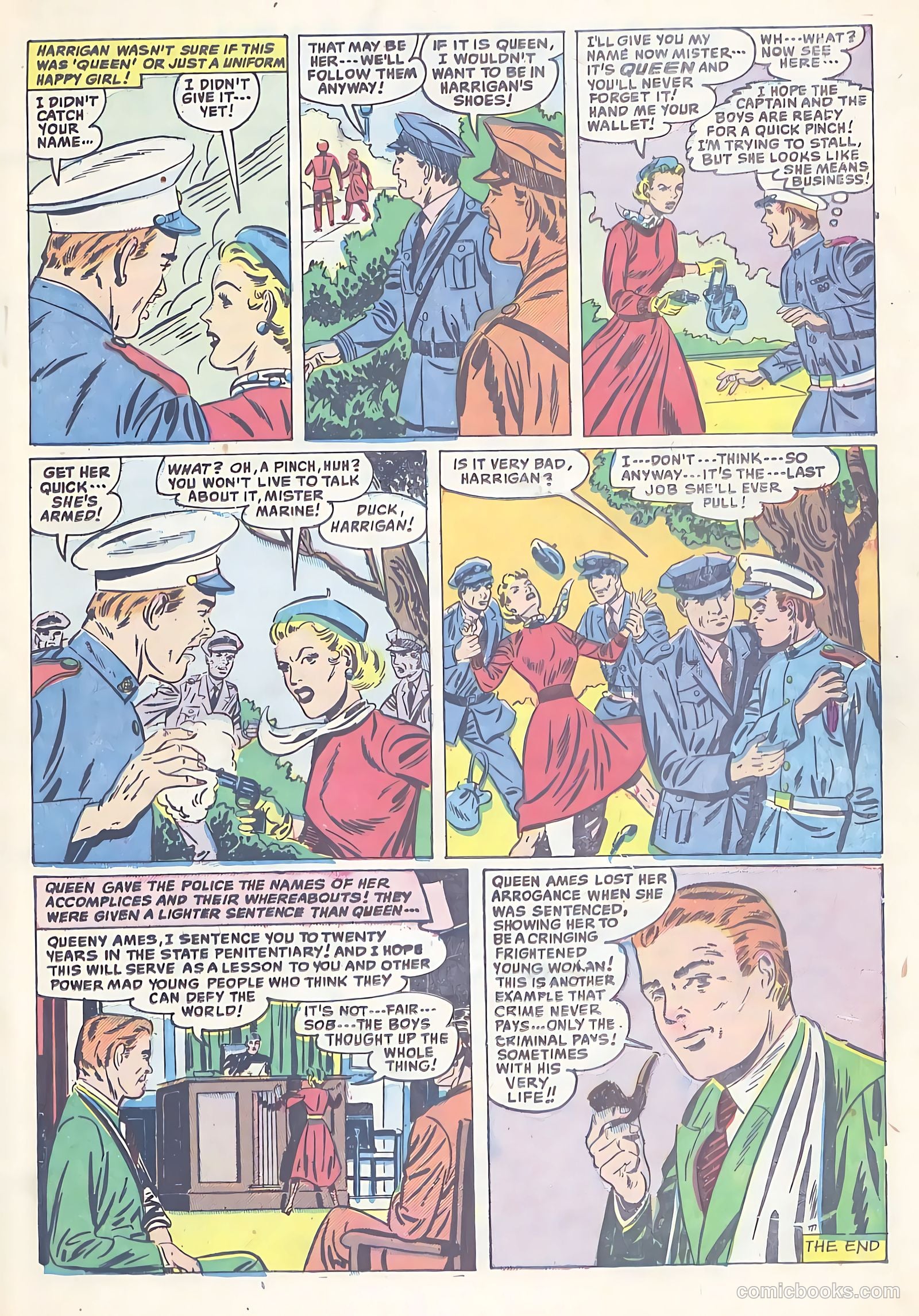 All-Famous Police Cases #14 (1954) — page 19 of 36