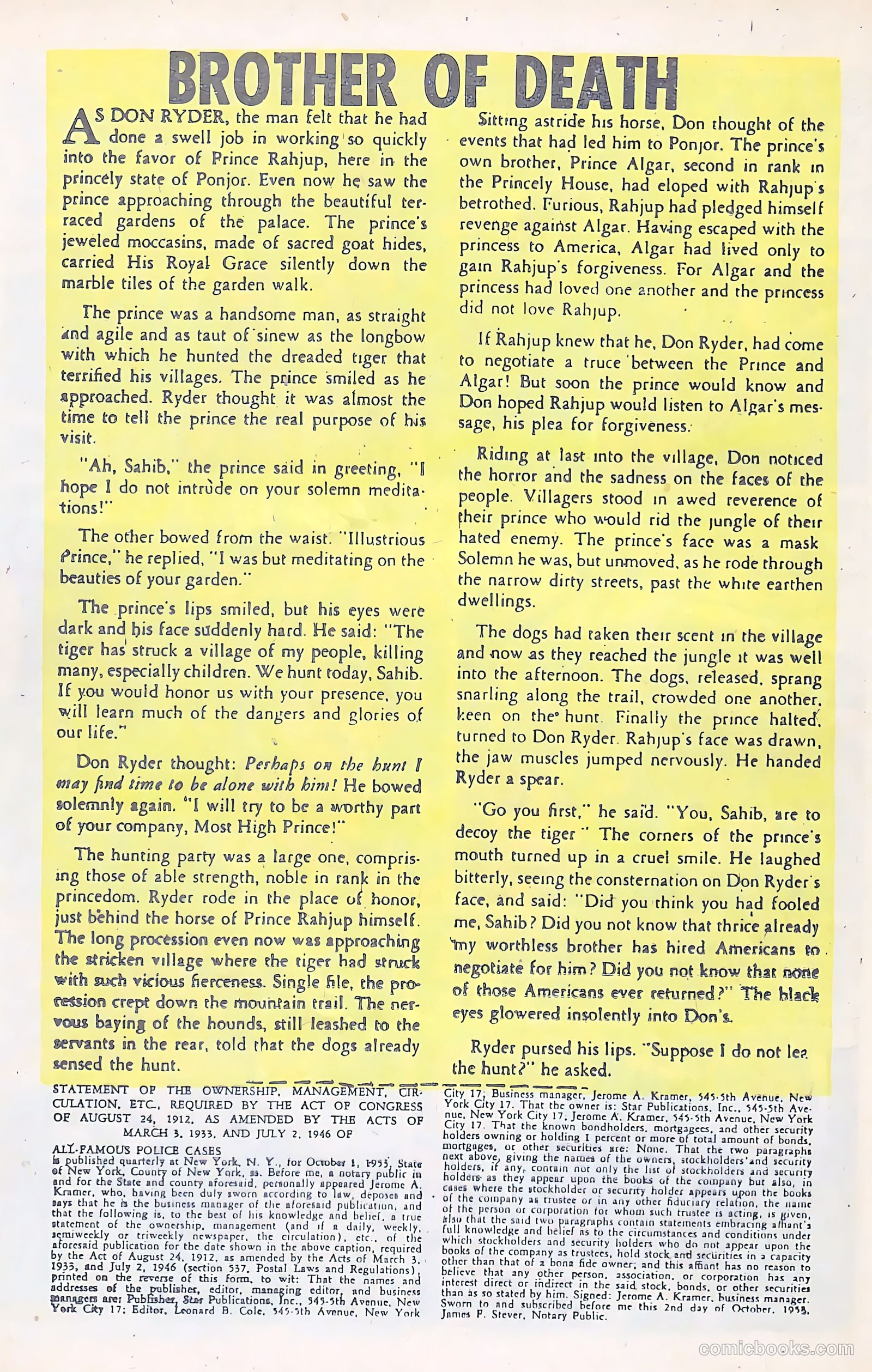 All-Famous Police Cases #14 (1954) — page 20 of 36