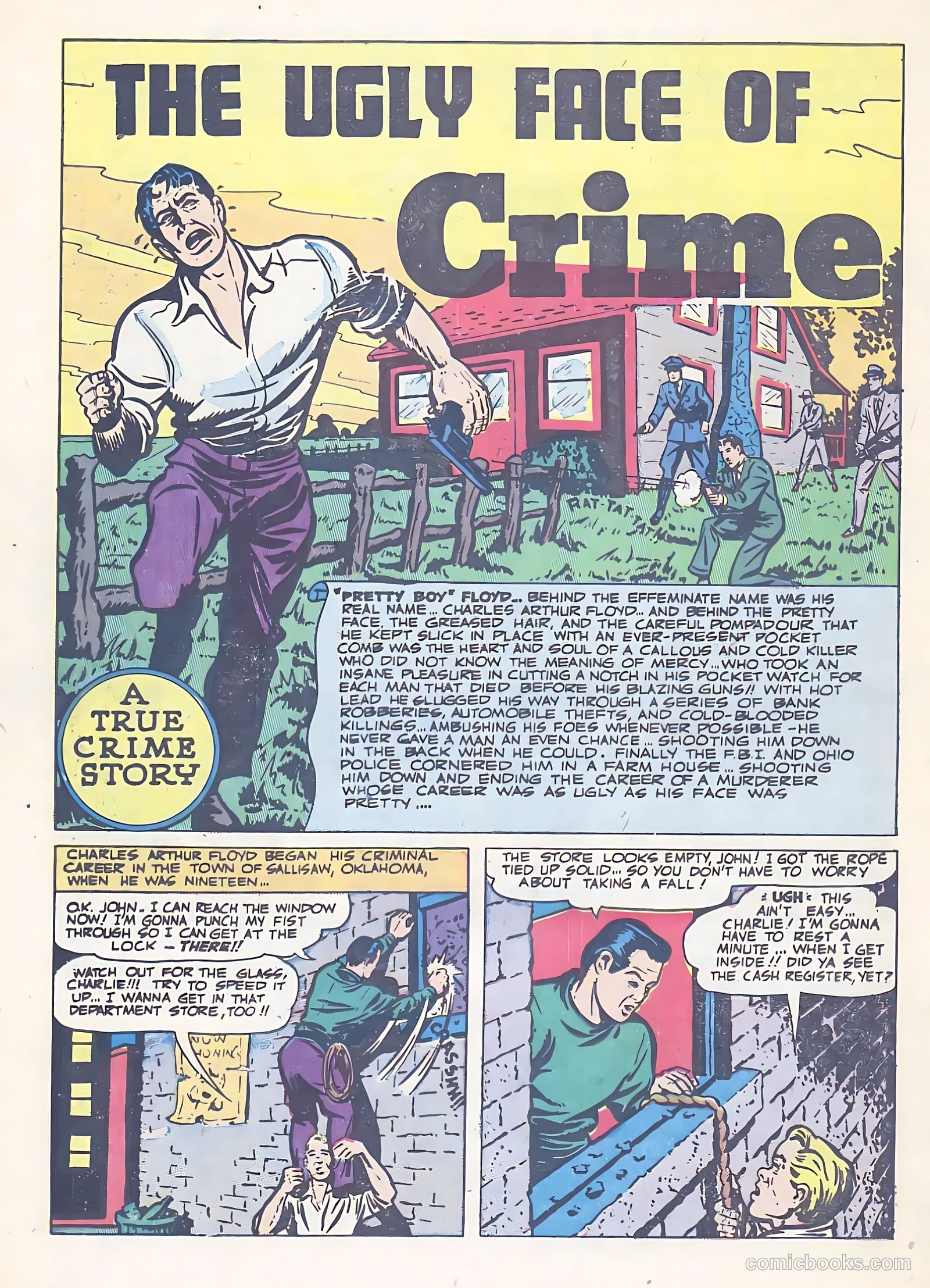 All-Famous Police Cases #14 (1954) — page 22 of 36