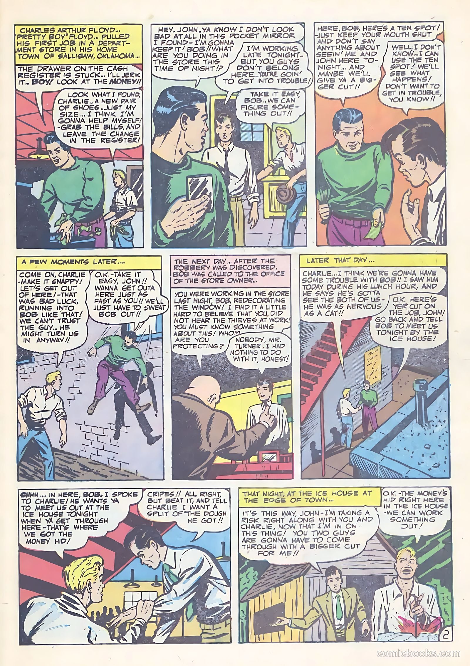 All-Famous Police Cases #14 (1954) — page 23 of 36