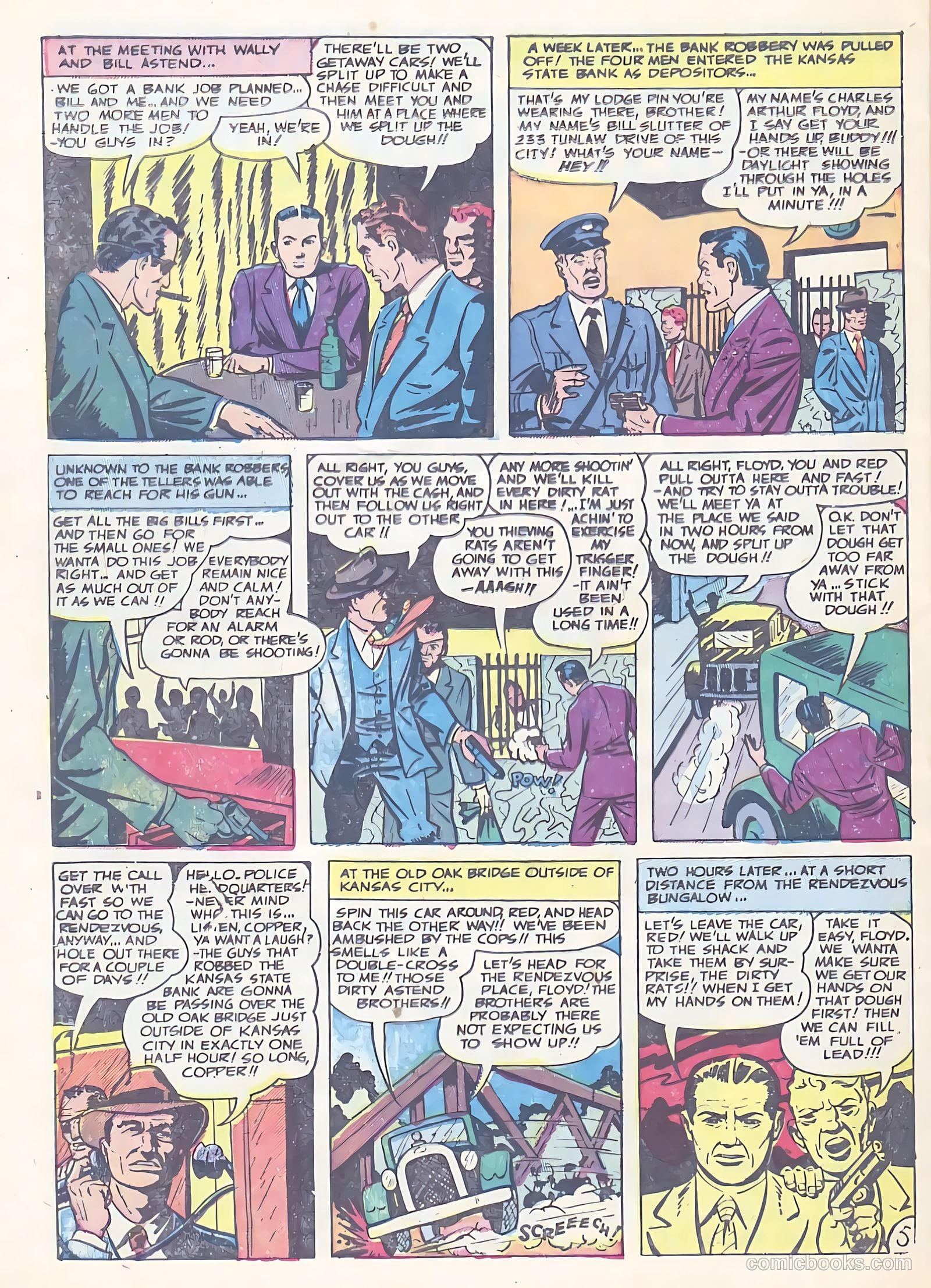 All-Famous Police Cases #14 (1954) — page 28 of 36