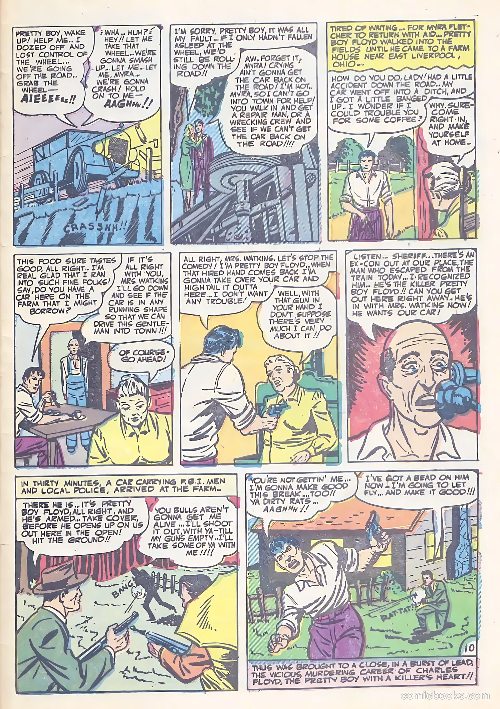 All-Famous Police Cases #14 (1954) — page 33 of 36