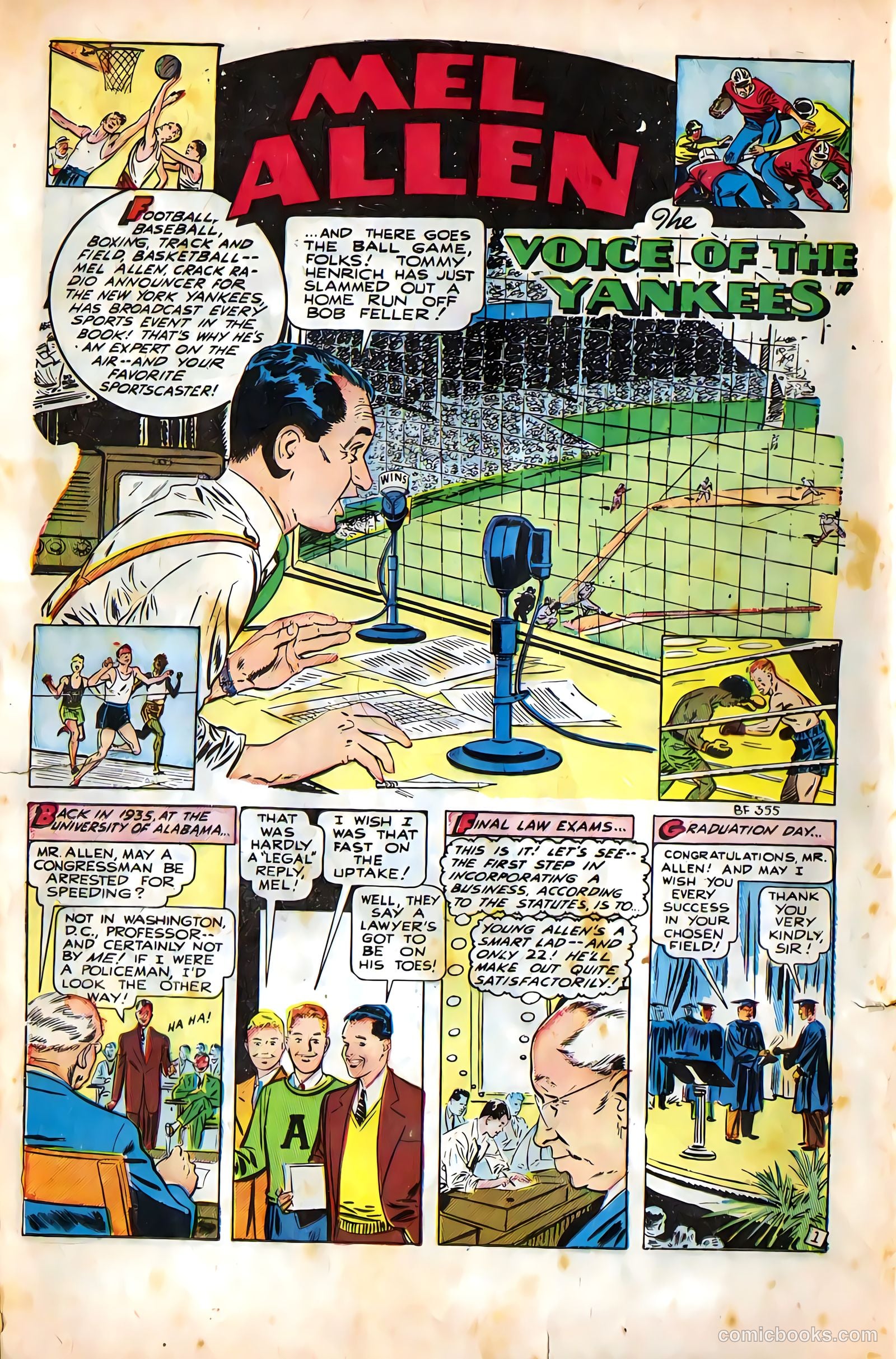 All-Pro Sports Comics #5 (1949) — page 12 of 36