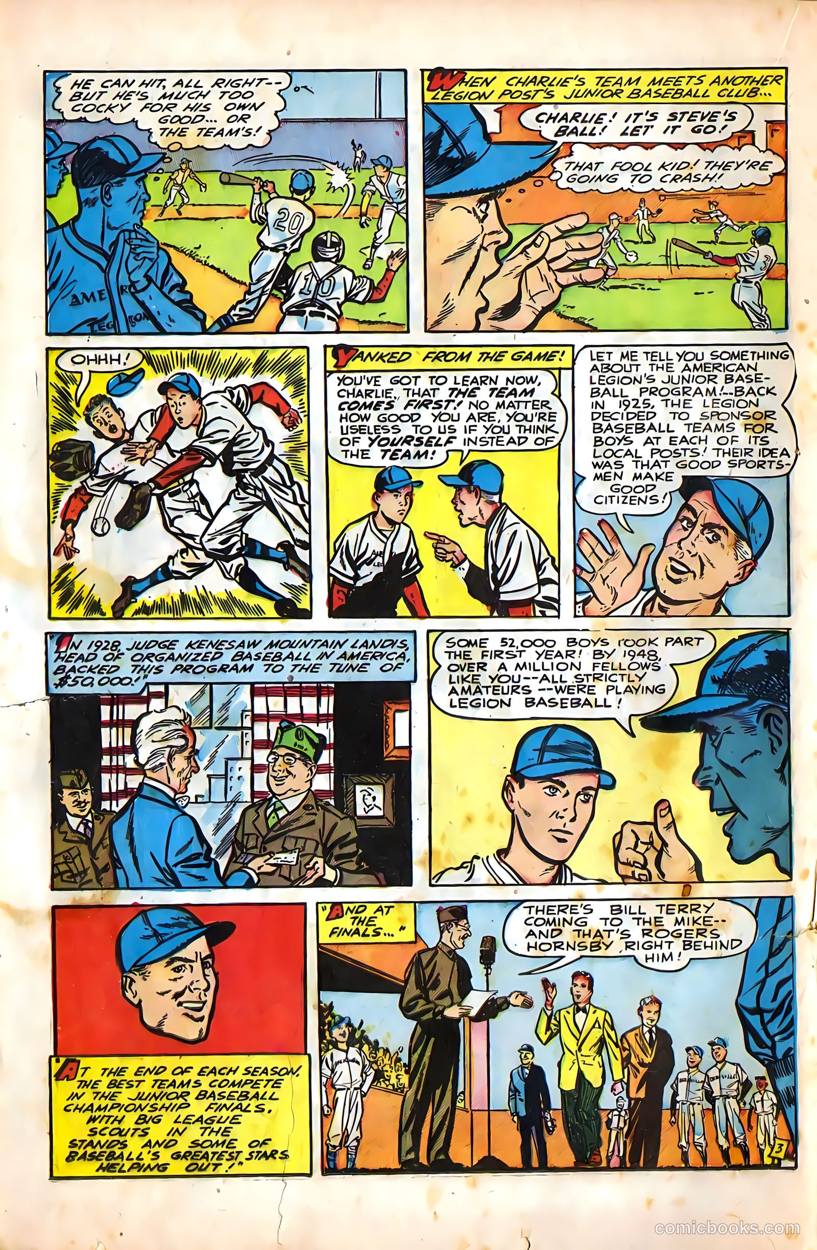 All-Pro Sports Comics #5 (1949) — page 20 of 36