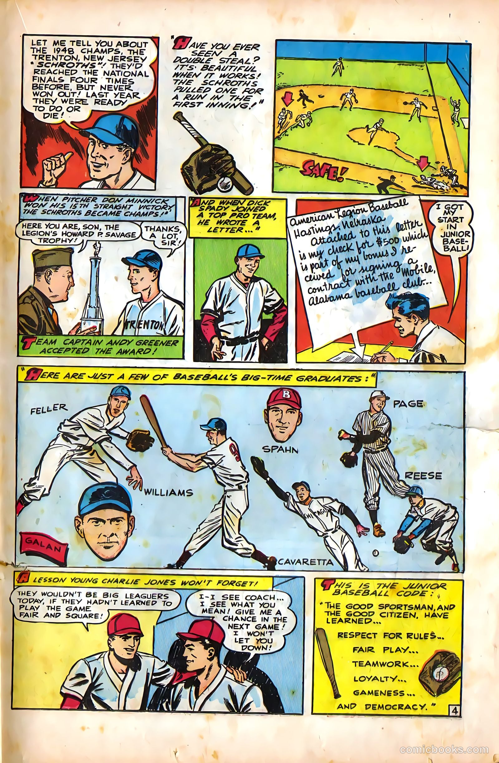All-Pro Sports Comics #5 (1949) — page 21 of 36