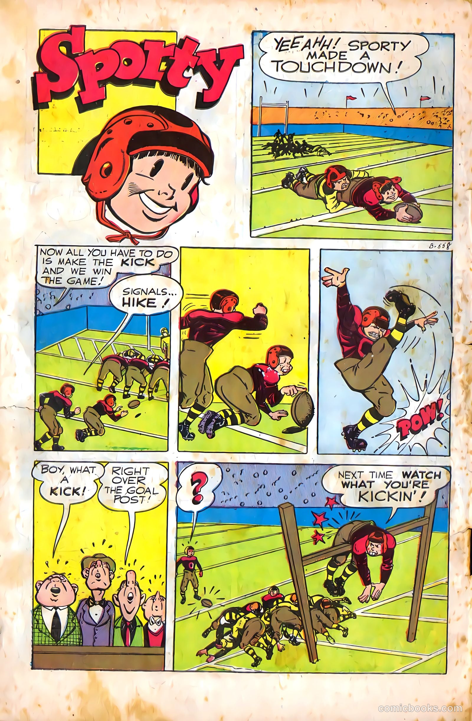 All-Pro Sports Comics #5 (1949) — page 34 of 36