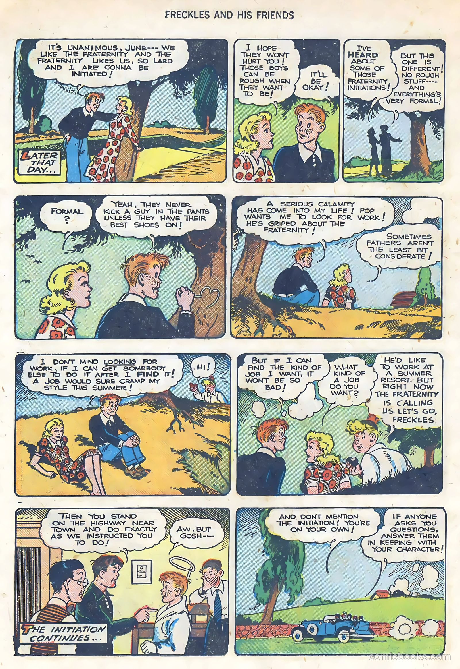 Freckles #5 (1947, Visual Editions, Inc.) — page 34 of 52