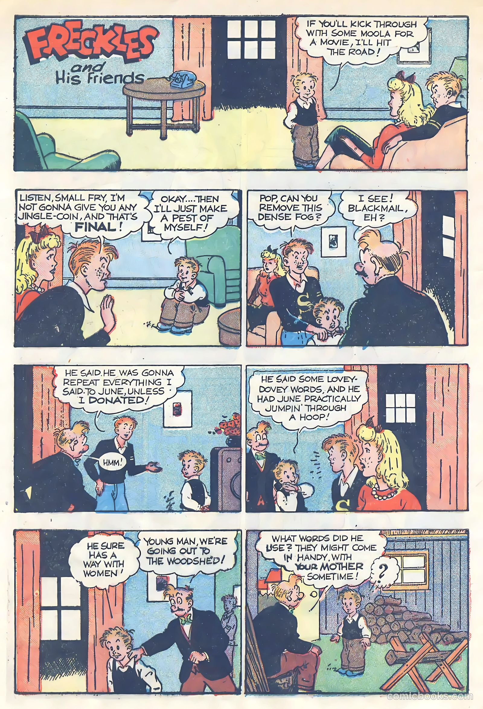Freckles #5 (1947, Visual Editions, Inc.) — page 40 of 52