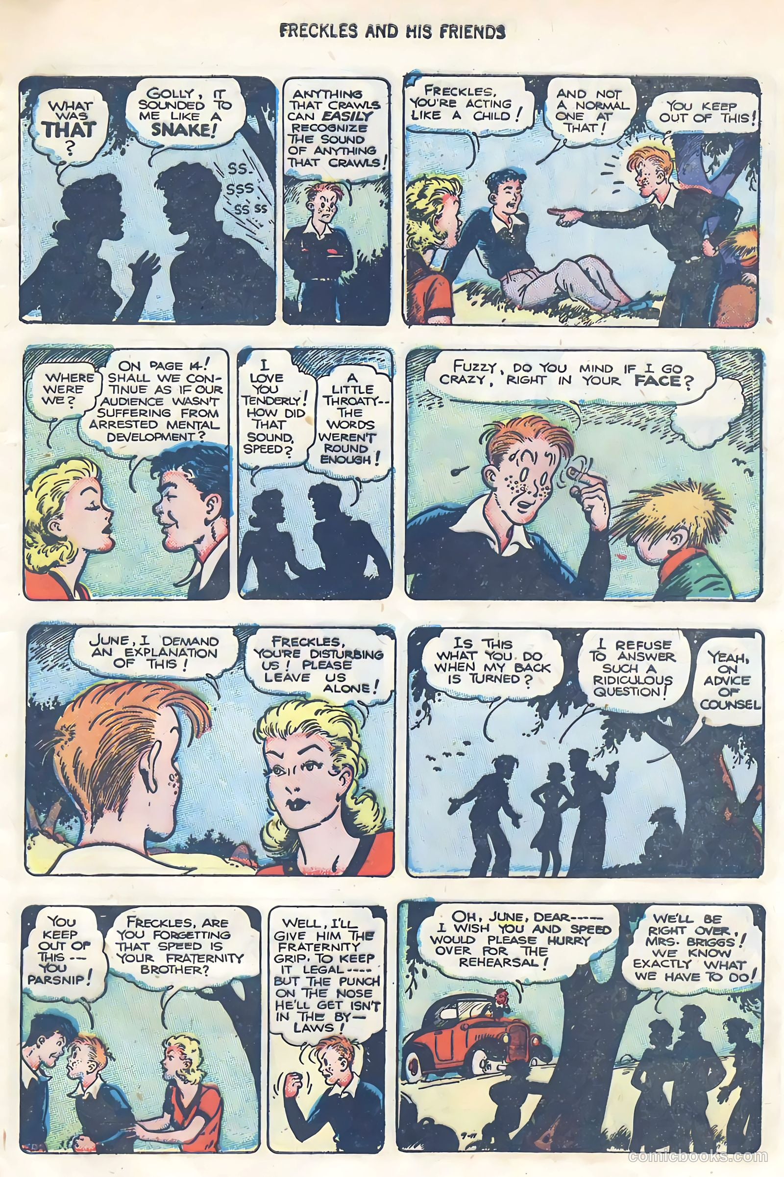 Freckles #5 (1947, Visual Editions, Inc.) — page 45 of 52