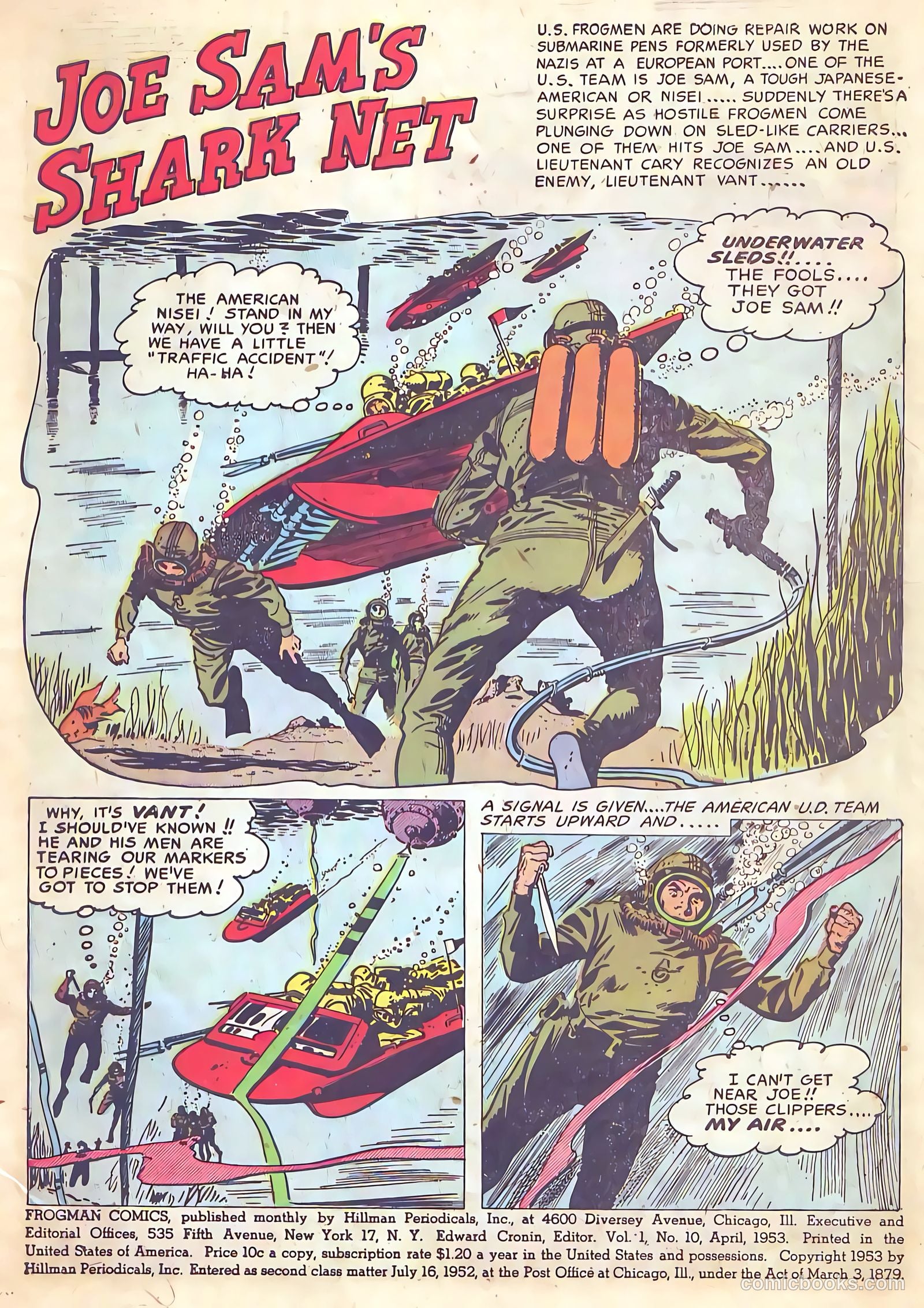 Frogman Comics #10 (1953) — page 3 of 36