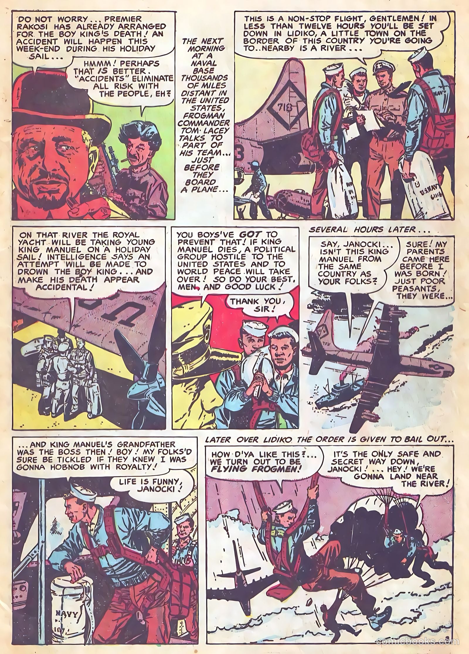 Frogman Comics #10 (1953) — page 9 of 36