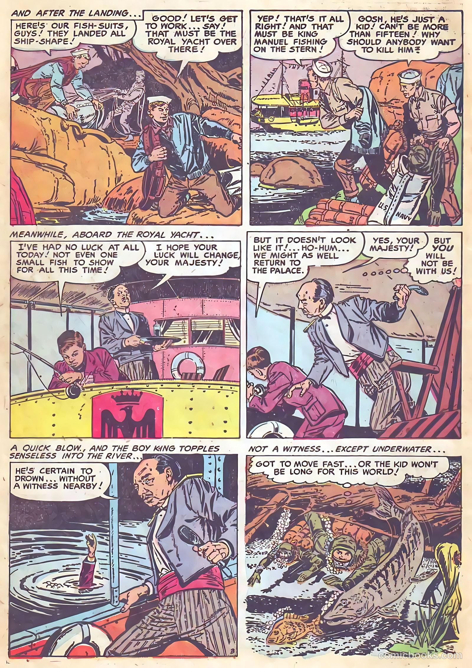 Frogman Comics #10 (1953) — page 10 of 36