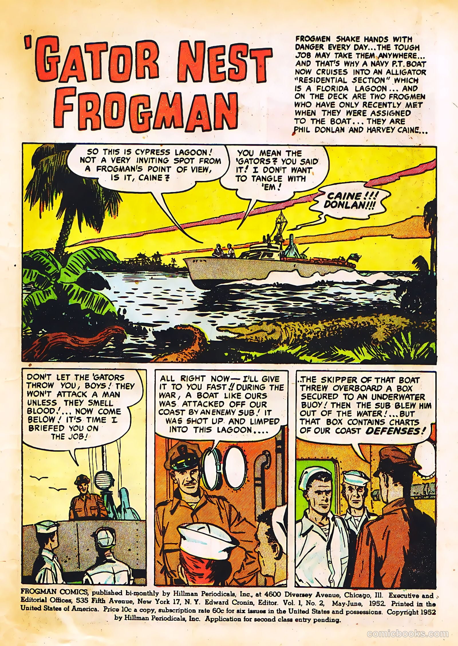 Frogman Comics #2 (1952) — page 3 of 36