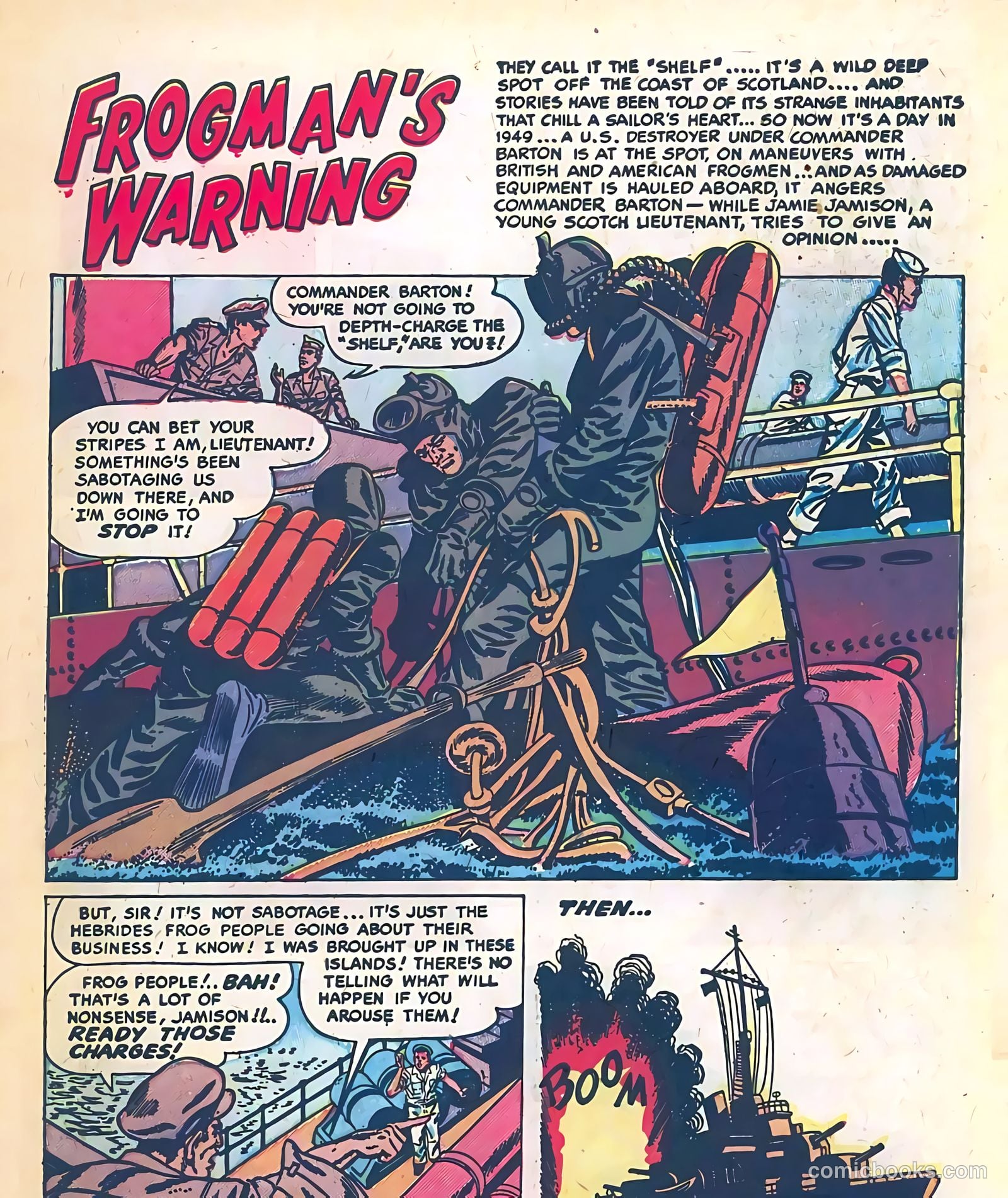 Frogman Comics #5 (1952) — page 3 of 36