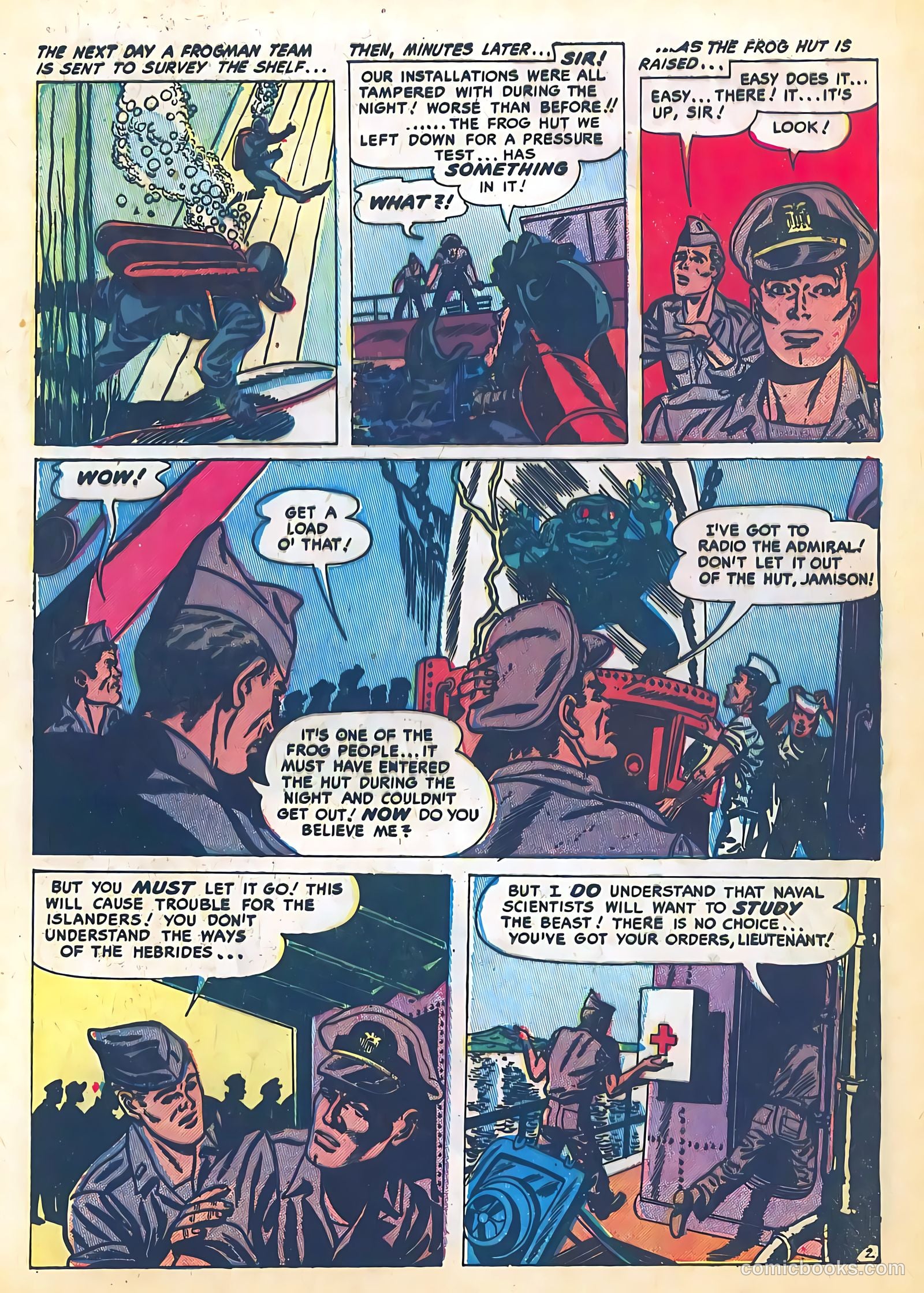 Frogman Comics #5 (1952) — page 4 of 36