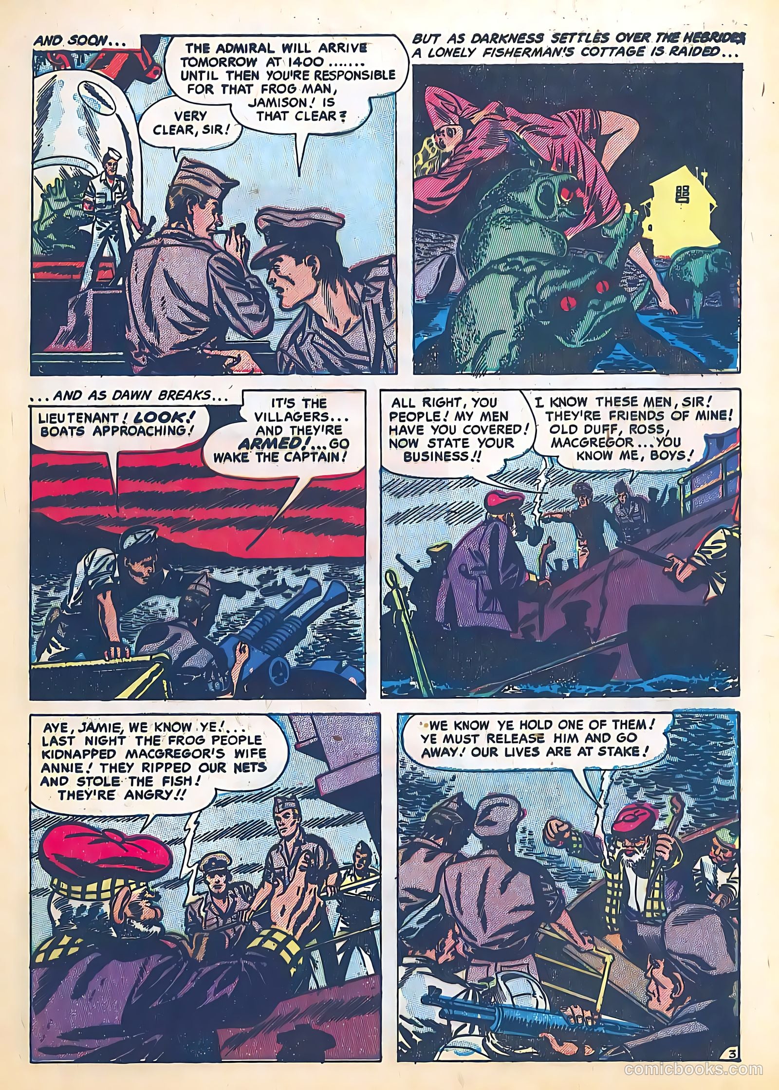 Frogman Comics #5 (1952) — page 5 of 36