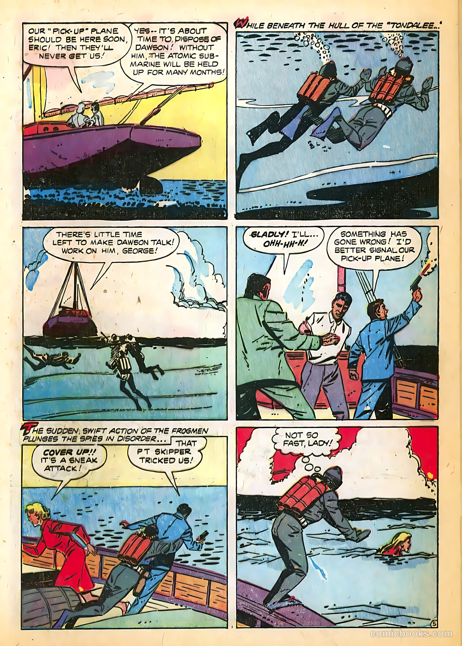 Frogman Comics #5 (1952) — page 32 of 36