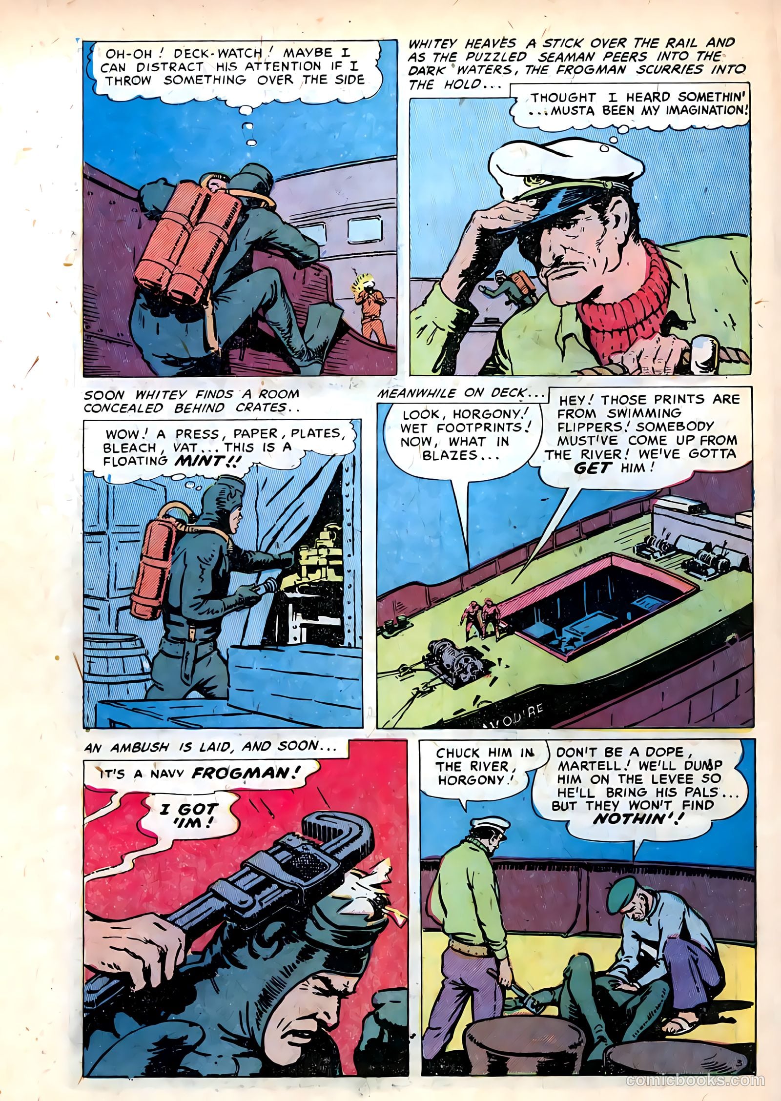 Frogman Comics #6 (1952) — page 10 of 36