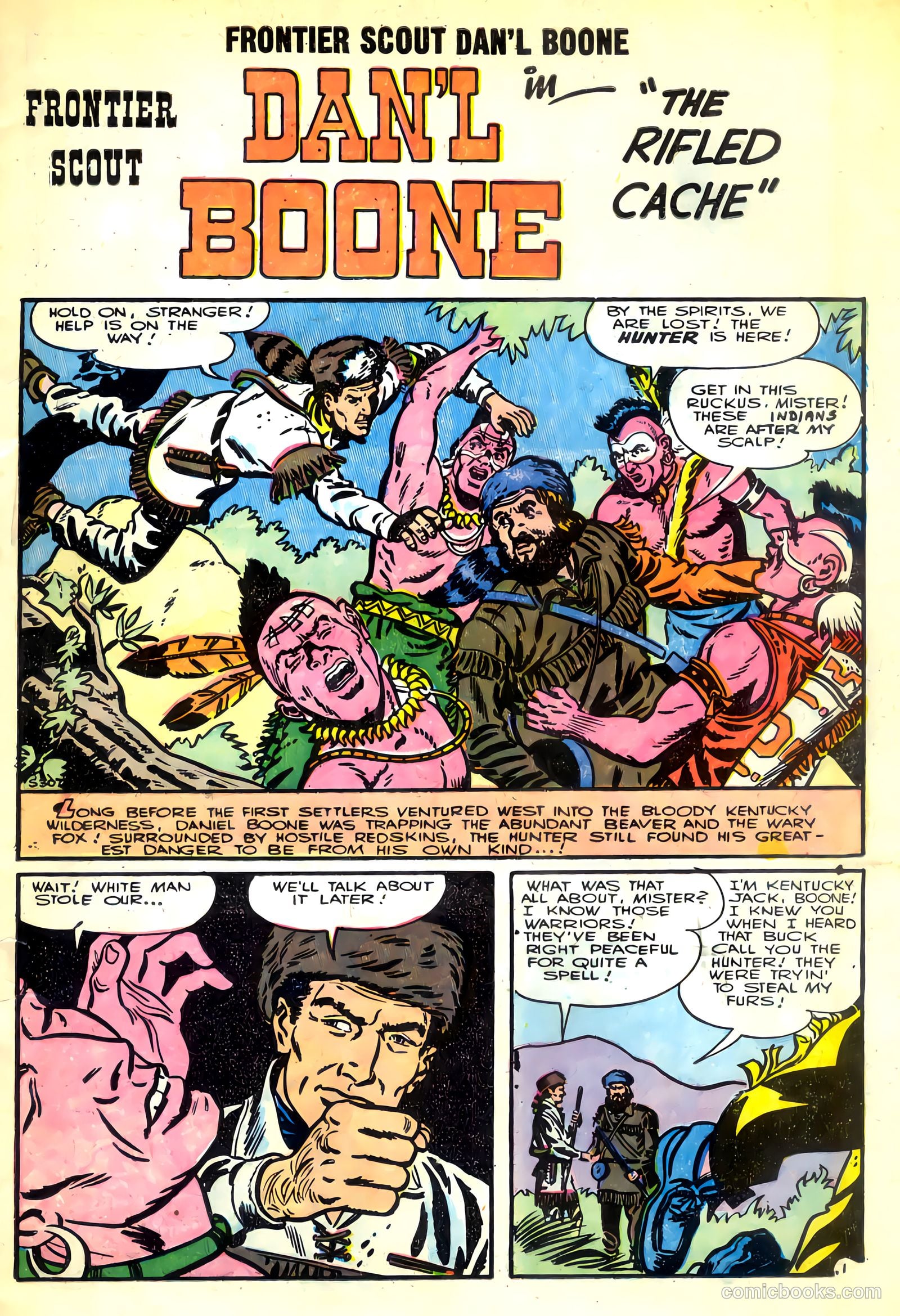 Frontier Scout, Dan'l Boone #10 (1956, Charlton) — page 3 of 36